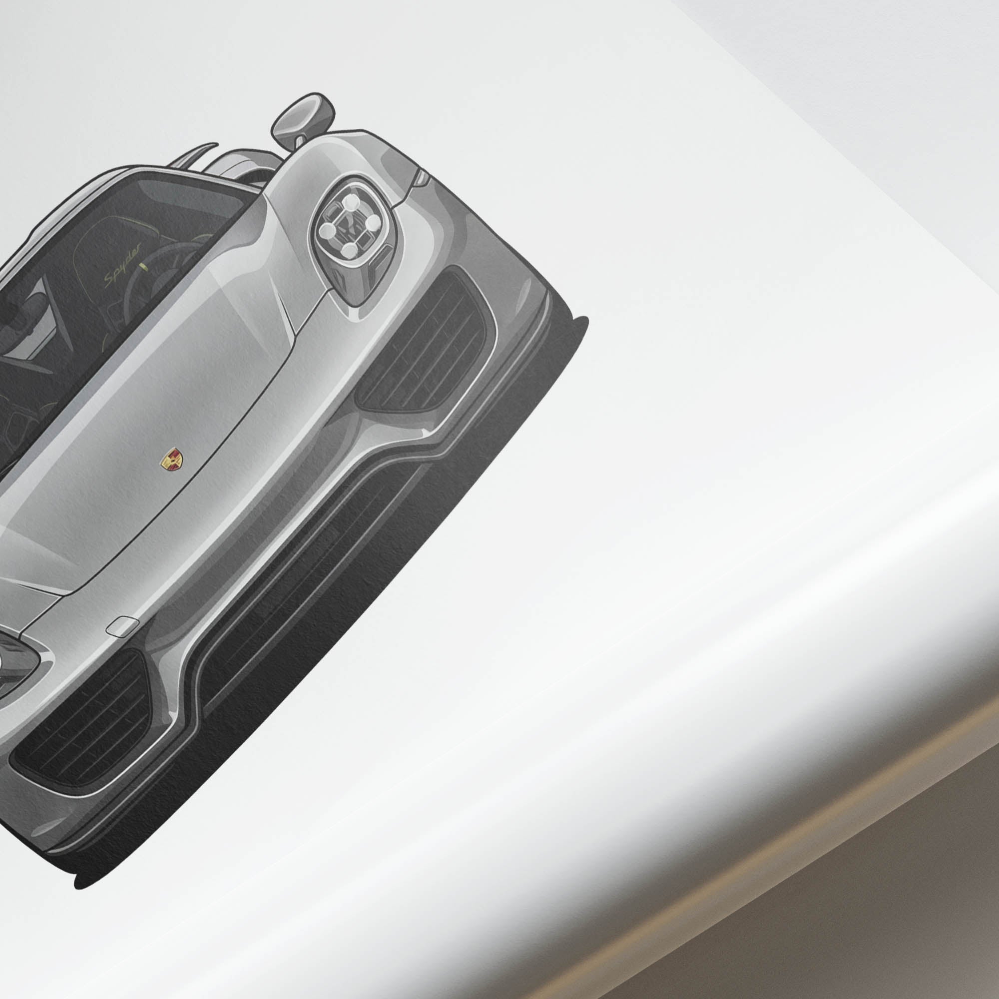2013 Porsche 918 Spyder Liquid – Car Print (Front)