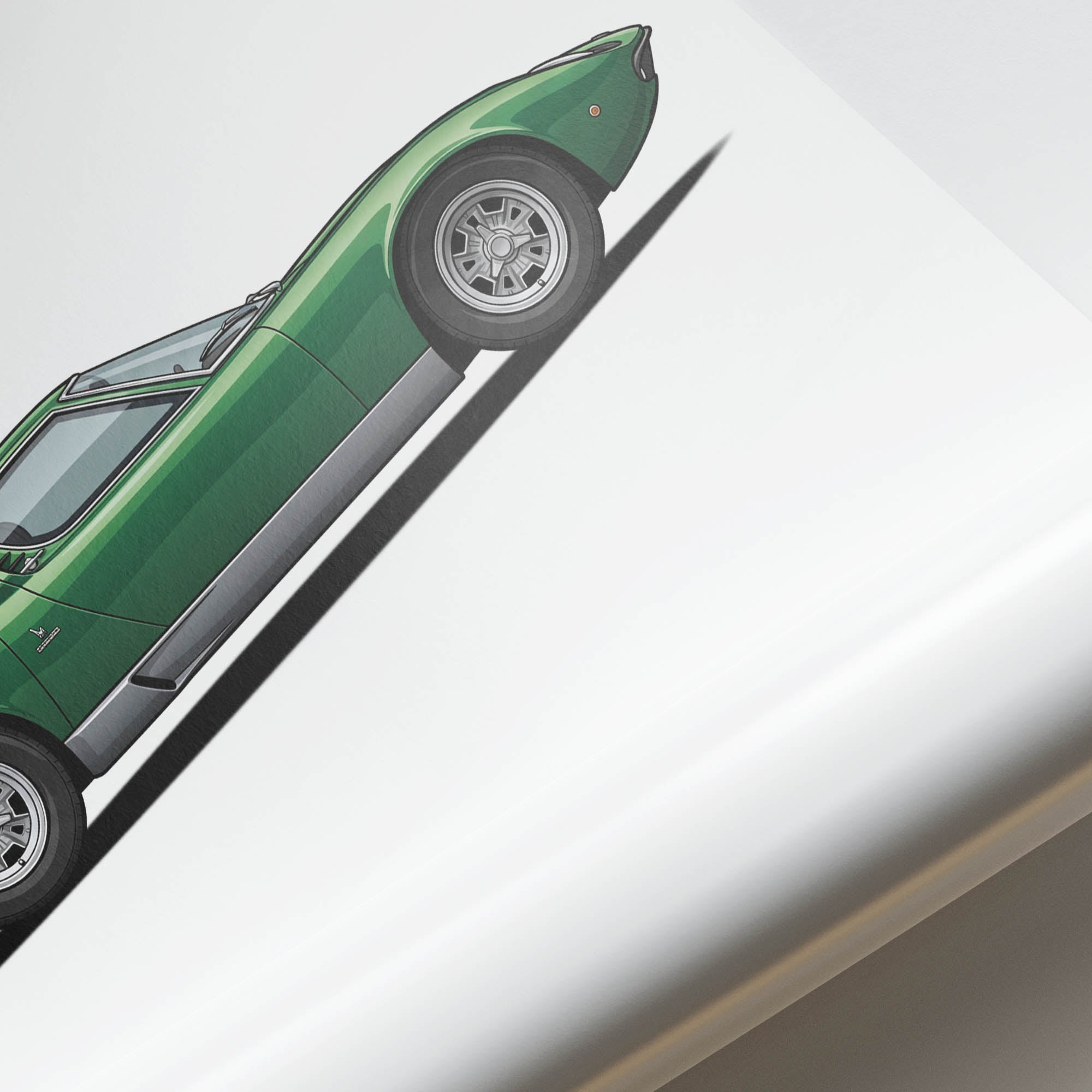 1966 Lamborghini Miura P400 – Car Print (Side)