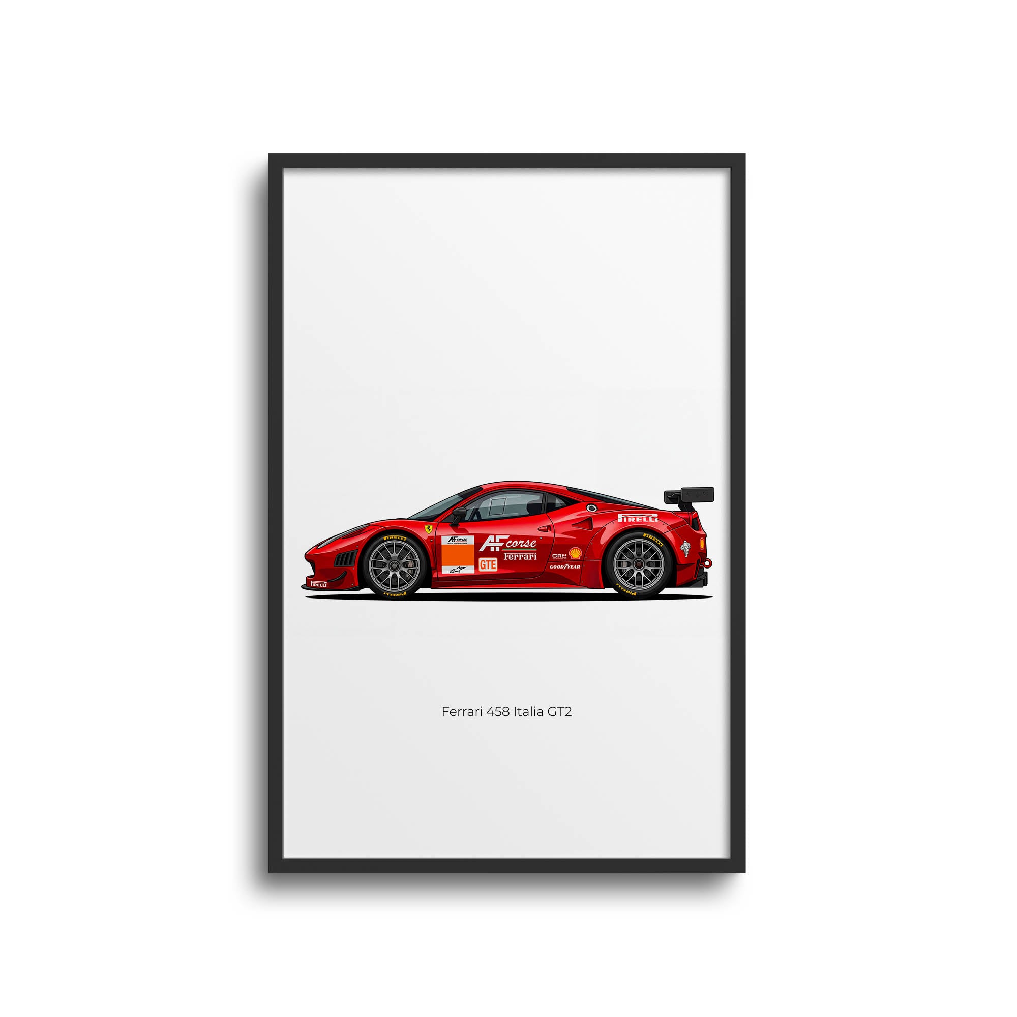 2011 Ferrari 458 Italia GT2 AF Corse – Car Print
