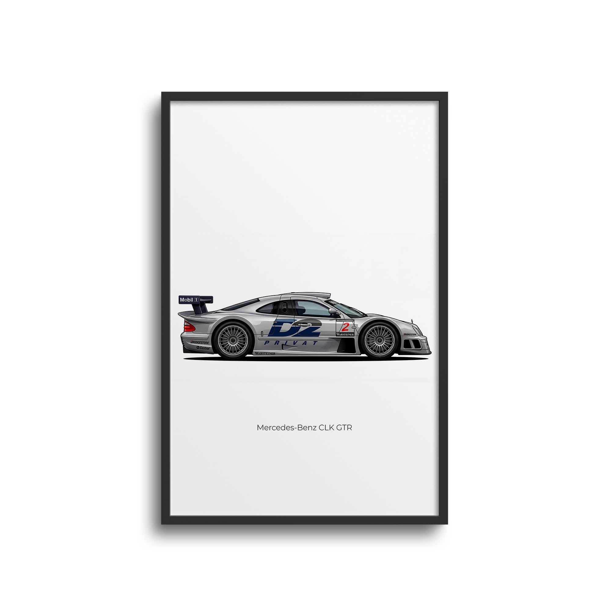 1998 Mercedes-Benz CLK GTR D2 – Car Print