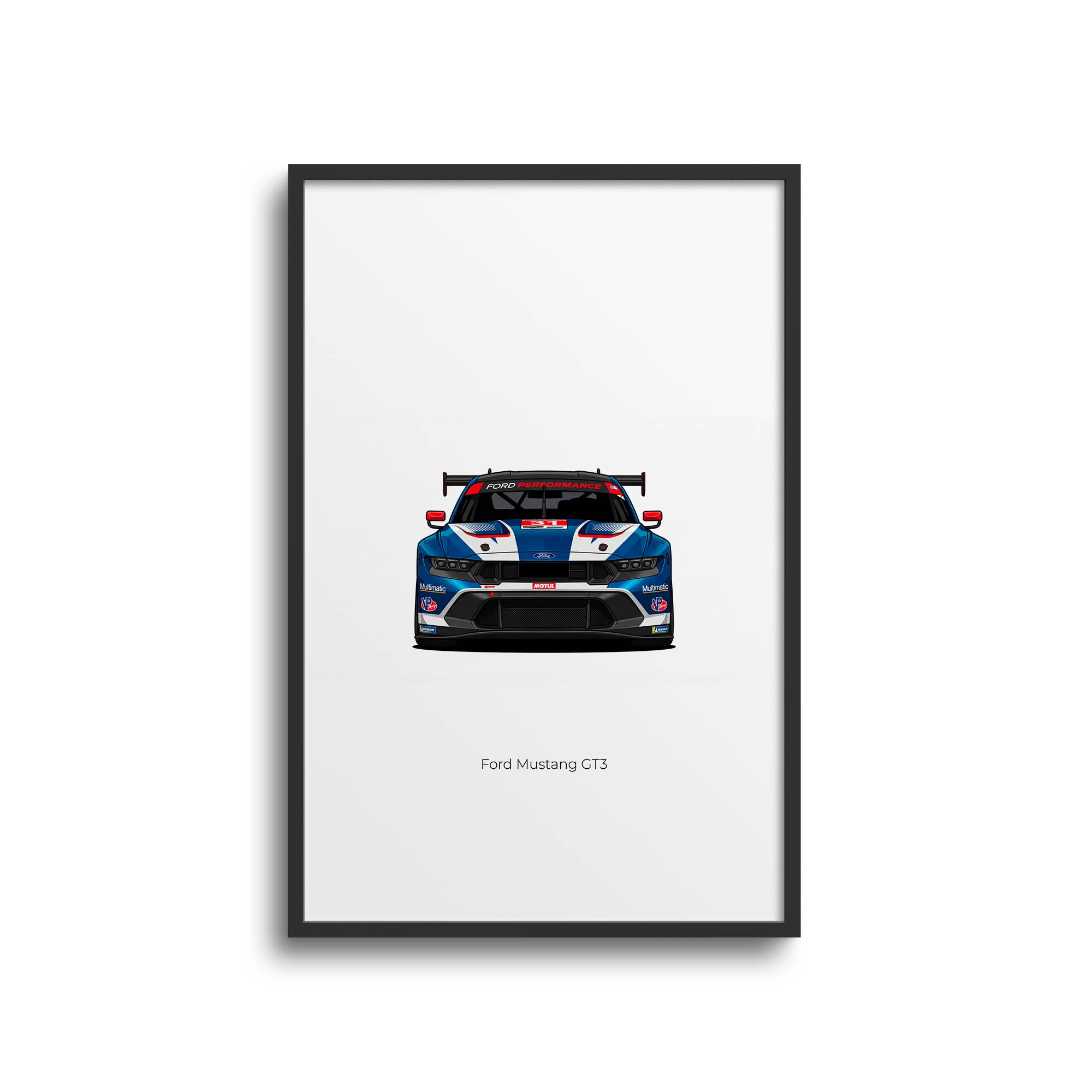 2024 Ford Mustang GT3 Ford Performance – Car Print