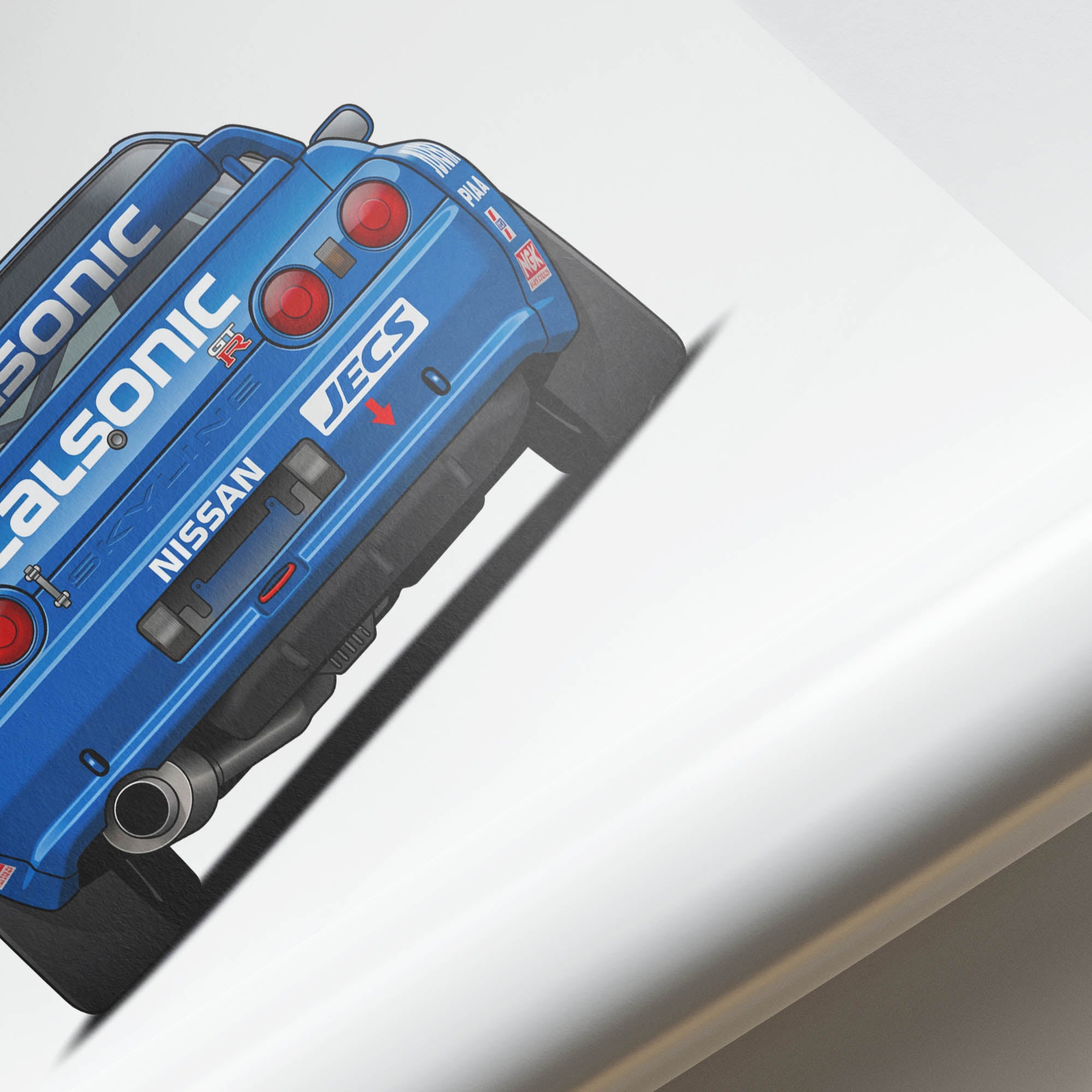 1991 Nissan Skyline GT R R32 Group A Calsonic – Car Print