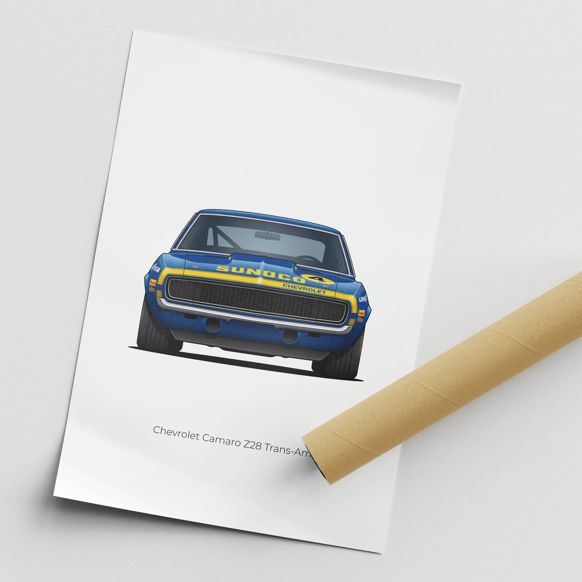 1969 Chevrolet Camaro Z28 Trans Am Mark – Car Print
