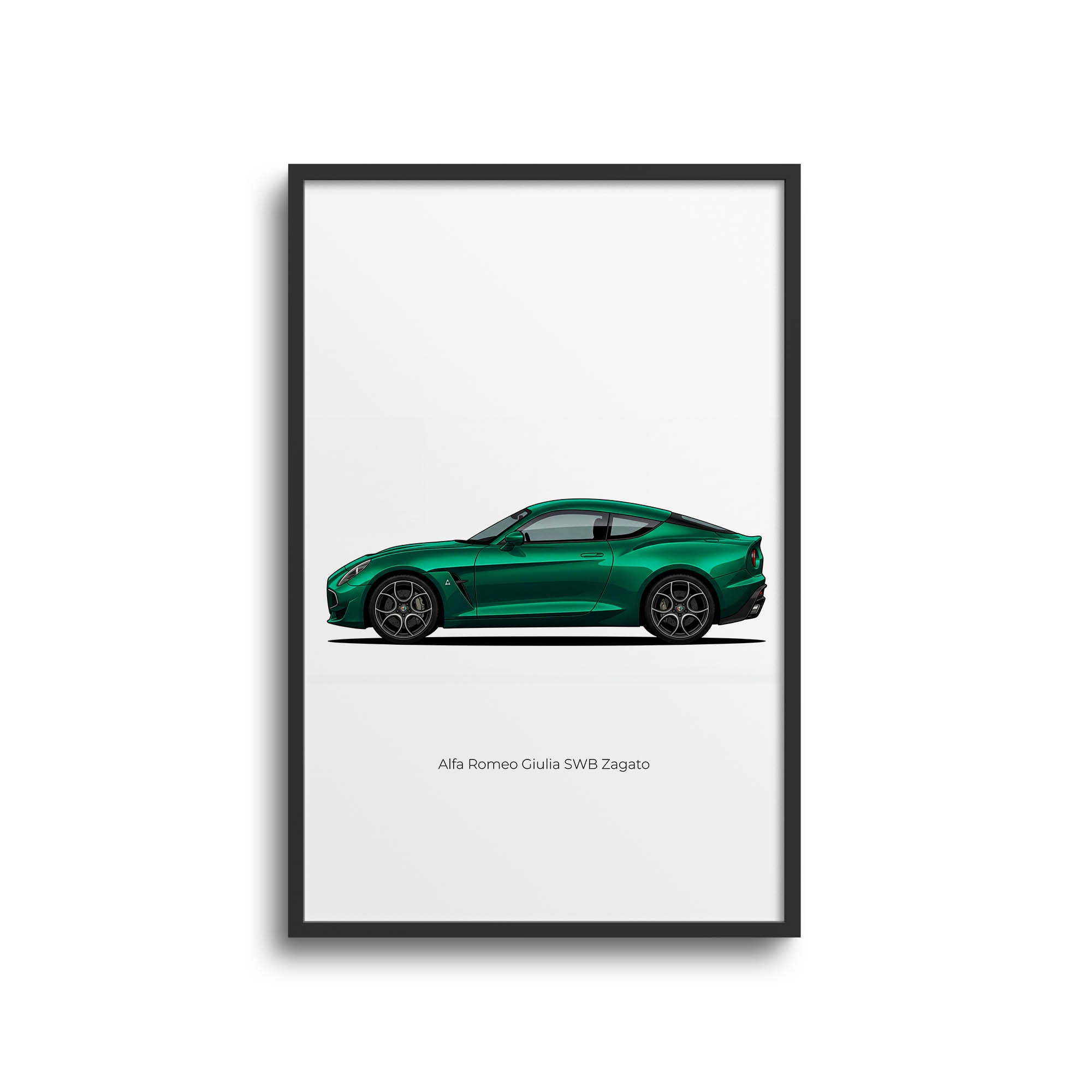 2023 Alfa Romeo Giulia Swb Zagato – Car Print (Side)