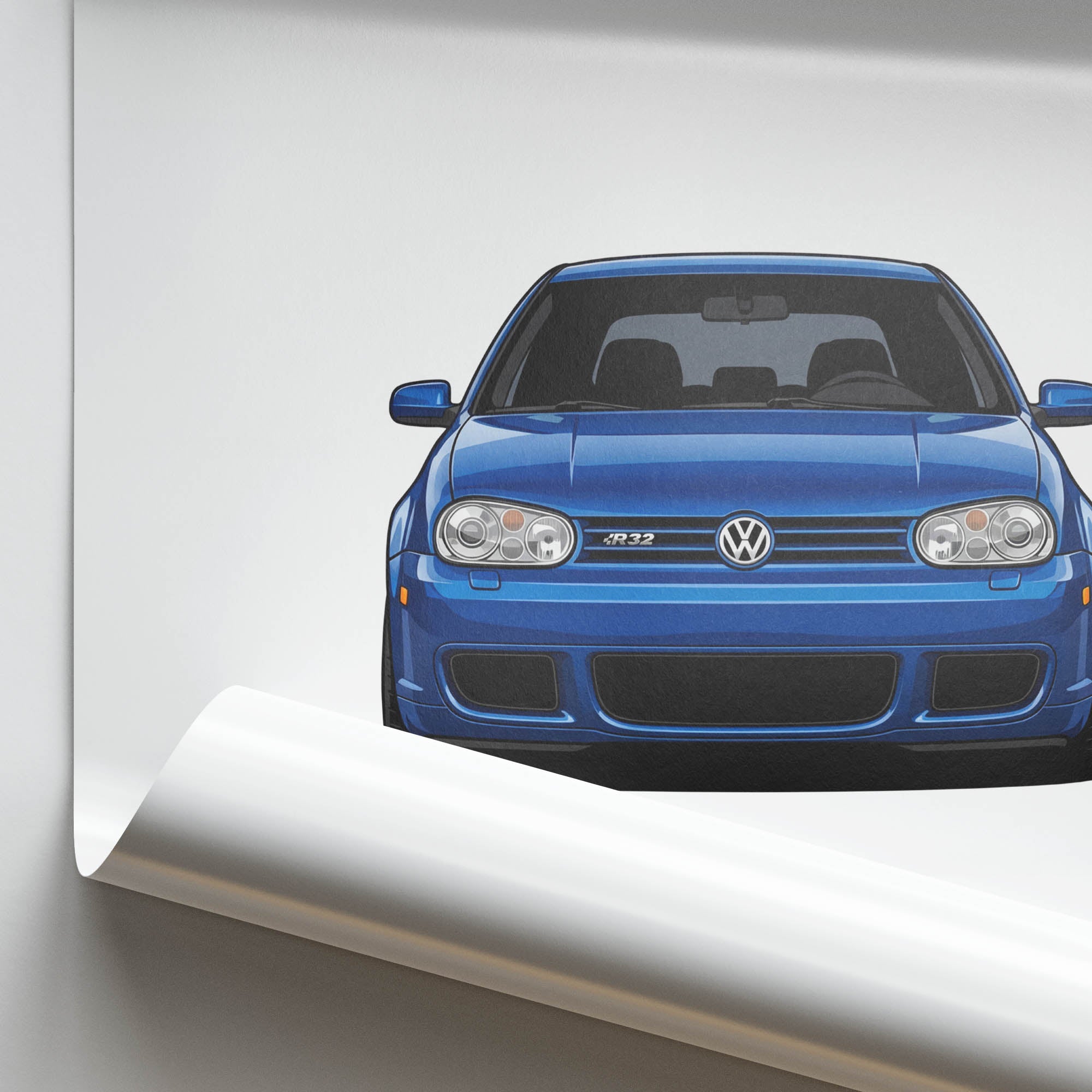 2002 Volkswagen Golf R32 MK4 Deep – Car Print