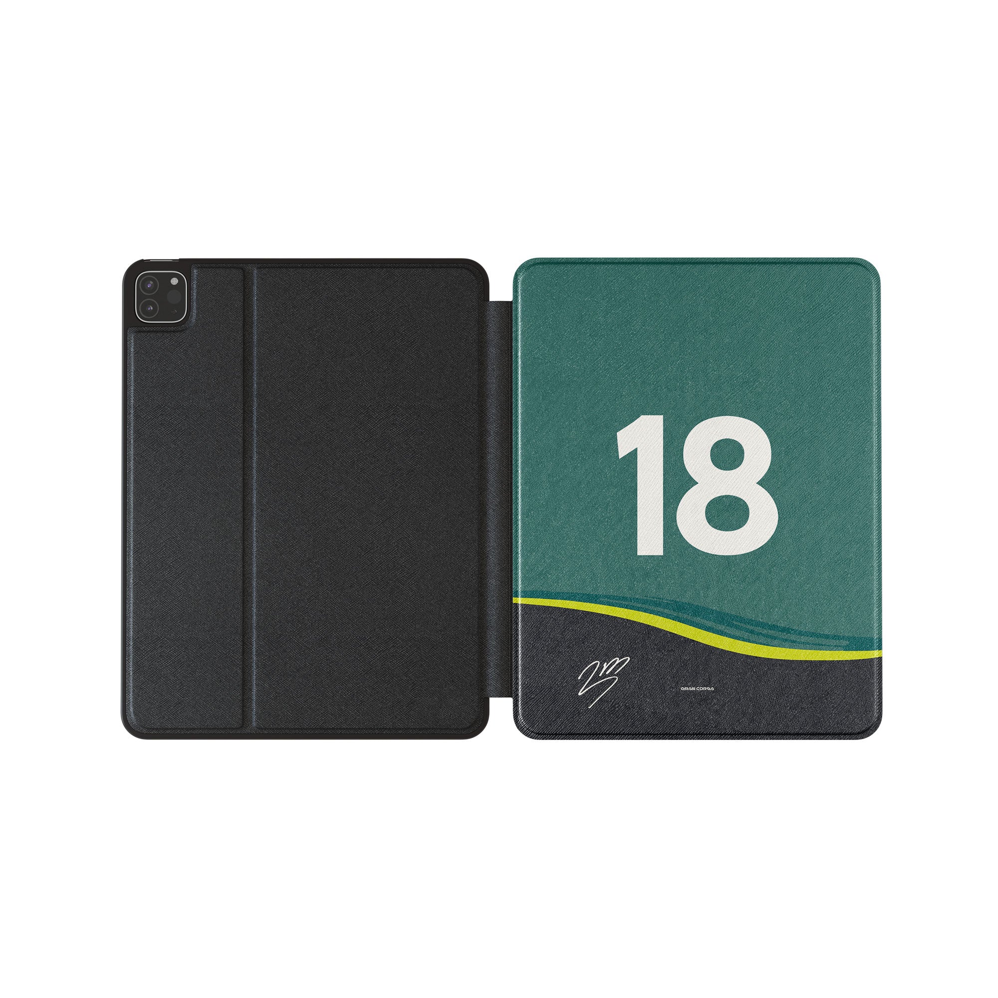 Aston Martin iPad Case – Lance Stroll F1 2024 AMR24 Livery Durable Cover