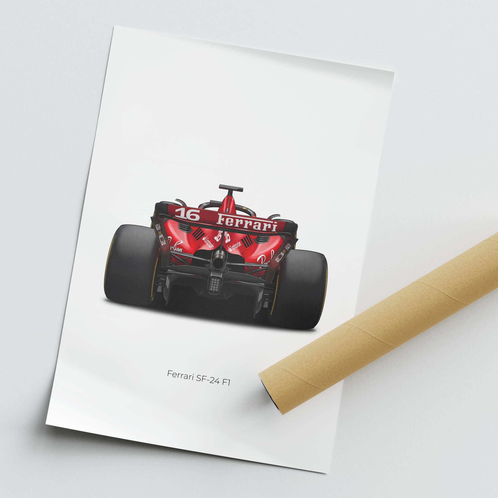 2024 Ferrari SF 24 Charles Leclerc – Car Print