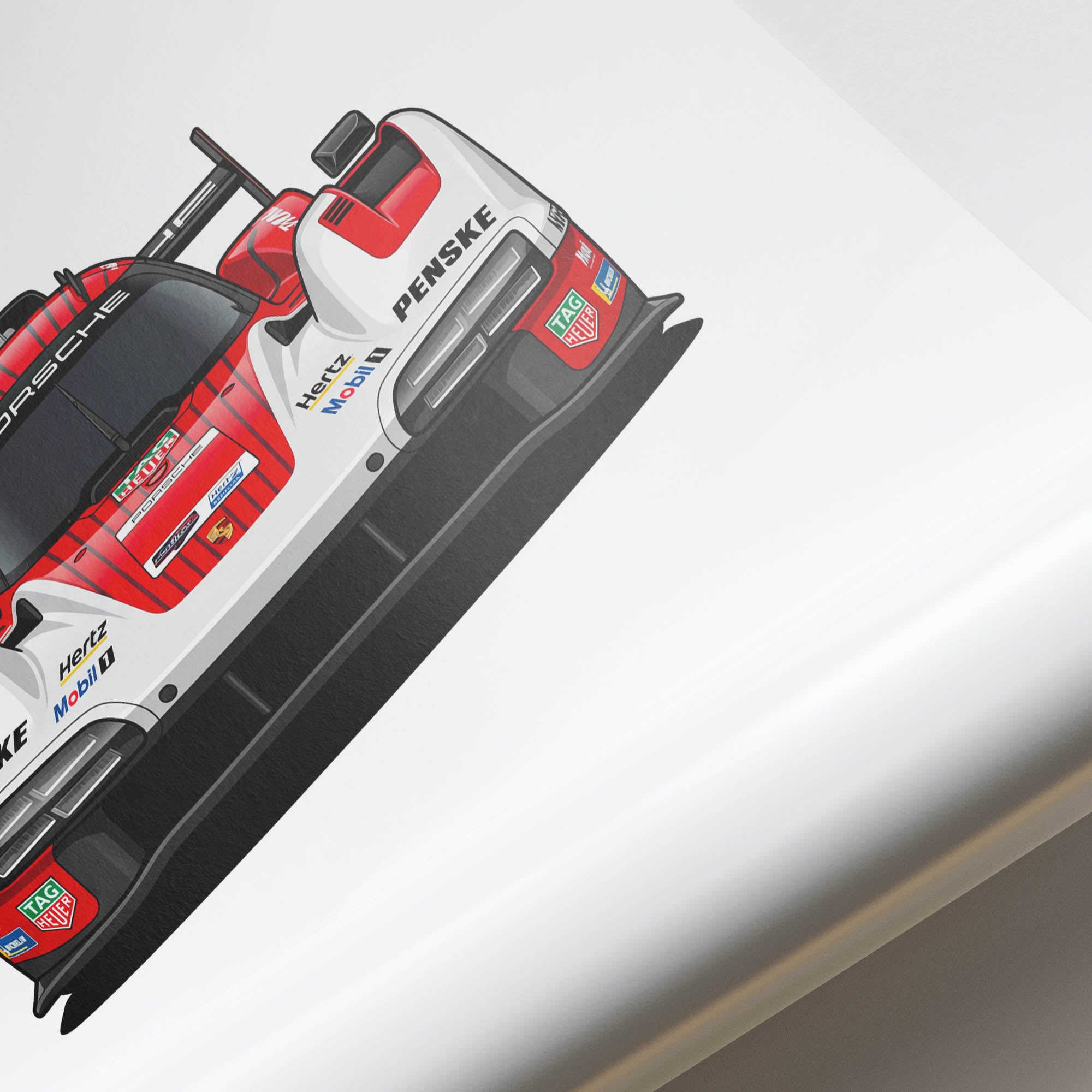 2023 Porsche 963 Penske Motorsport – Car Print (Front)
