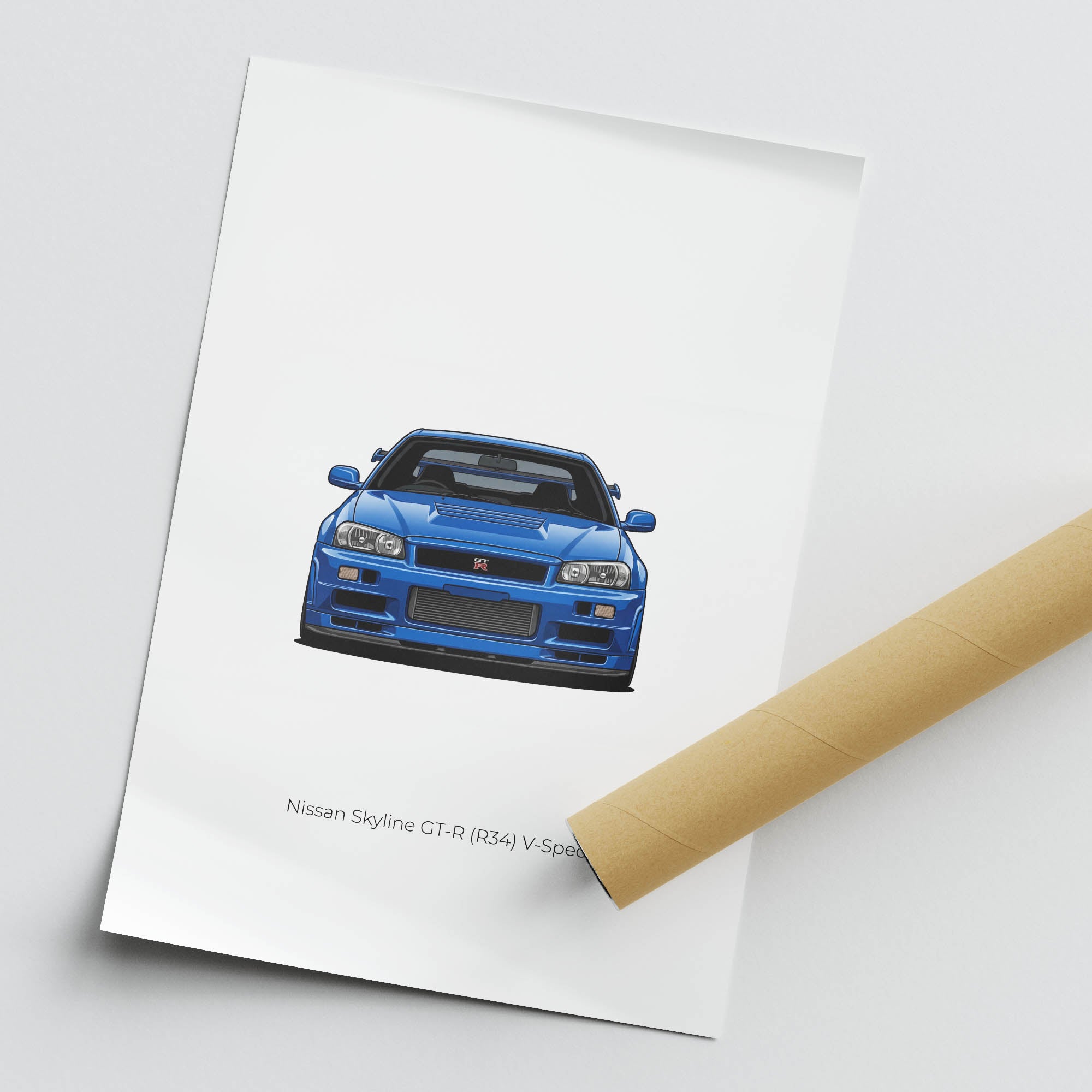1999 Nissan Skyline GT R R34 V Spec Bay – Car Print