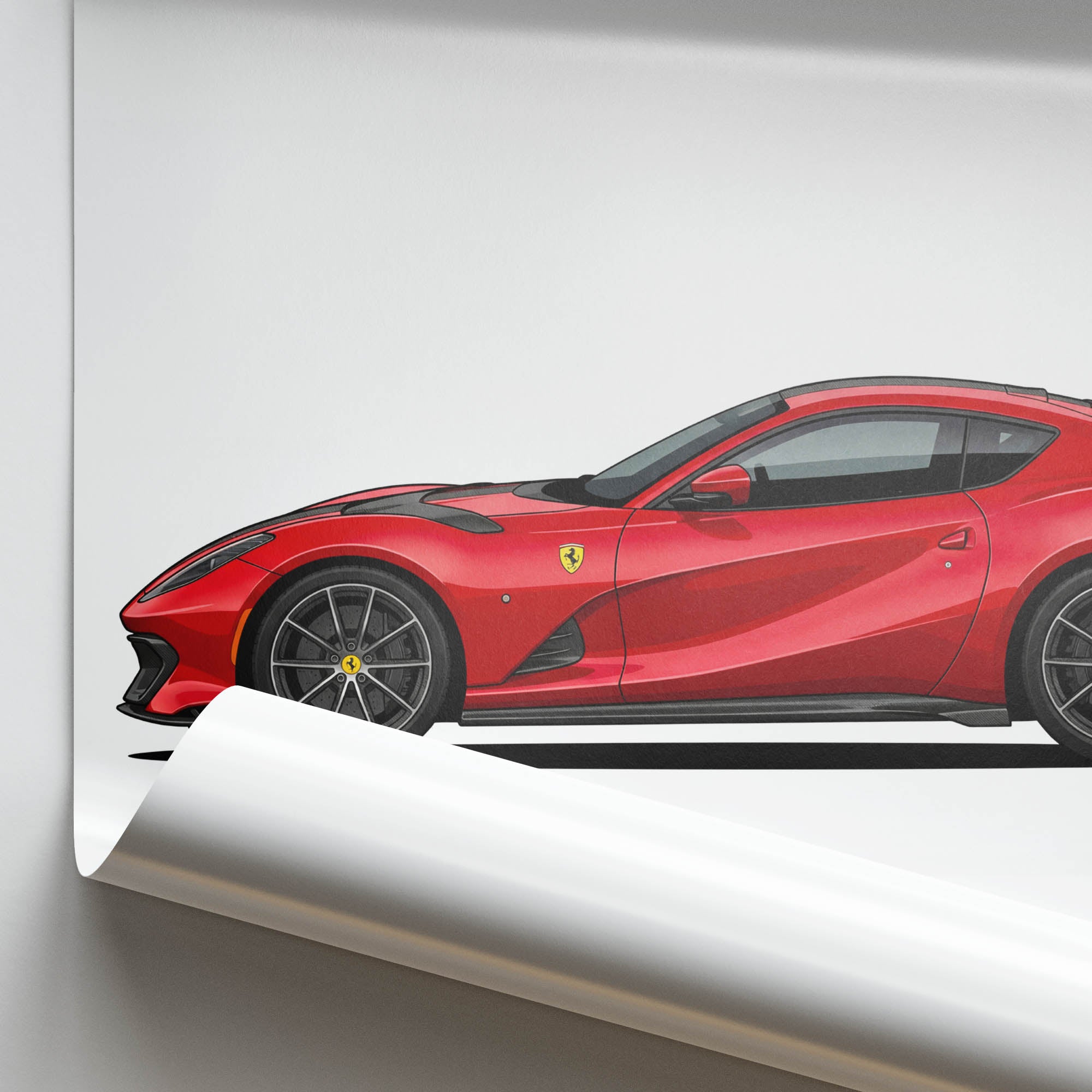 2021 Ferrari 812 Competizione – Car Print