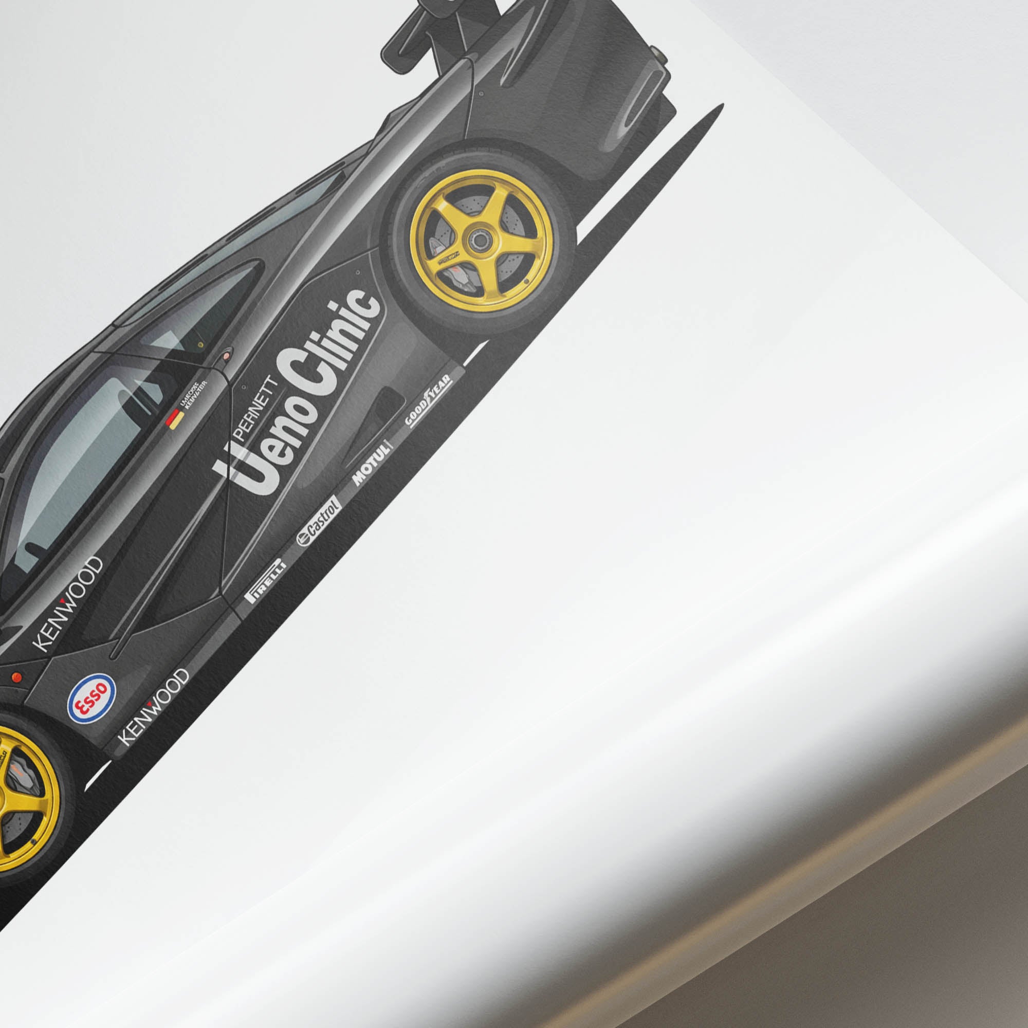 1995 McLaren GTR Short Tail Ueno Clinic – Car Print (Side)