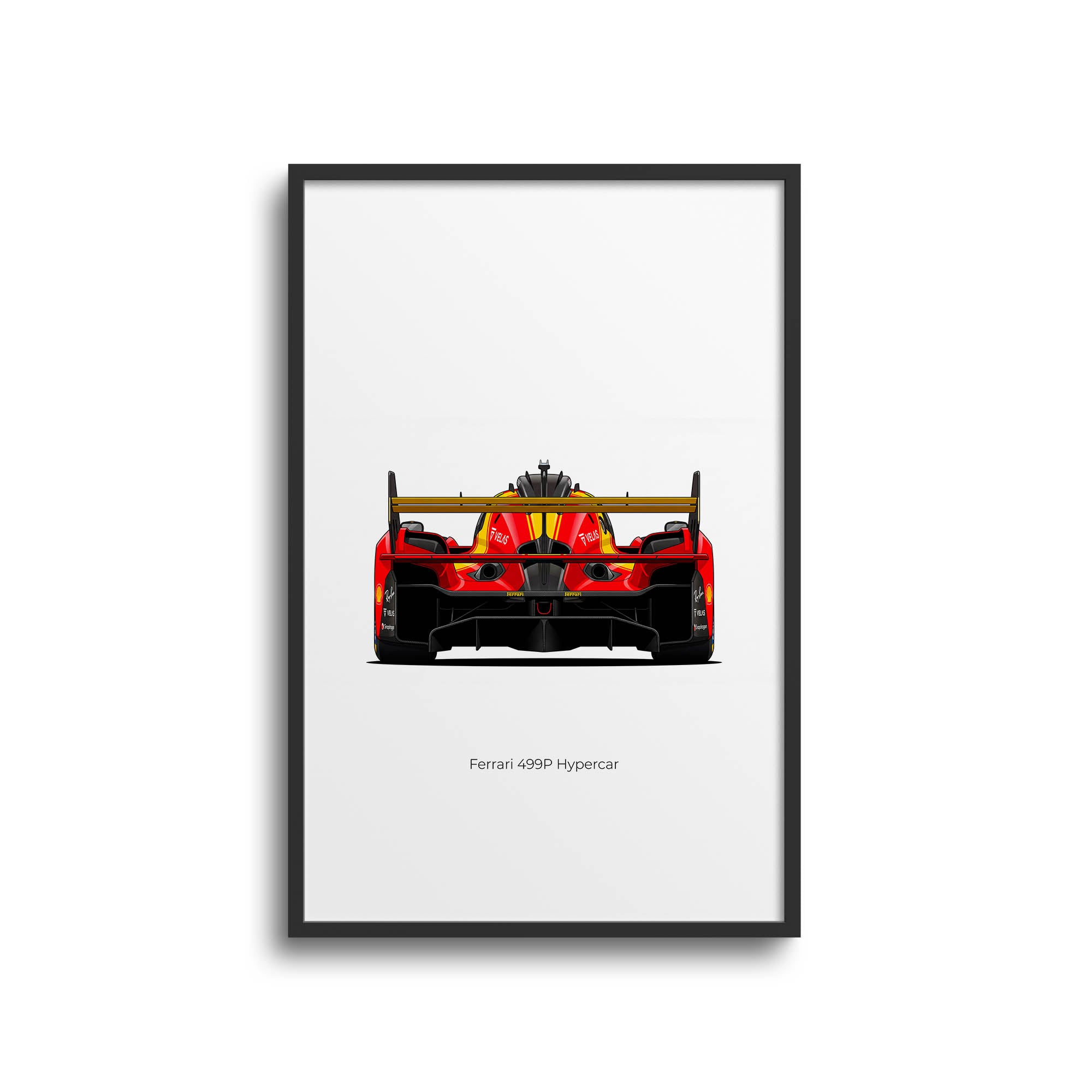 2025 Ferrari 499P Hypercar Scuderia Ferrari – Car Print