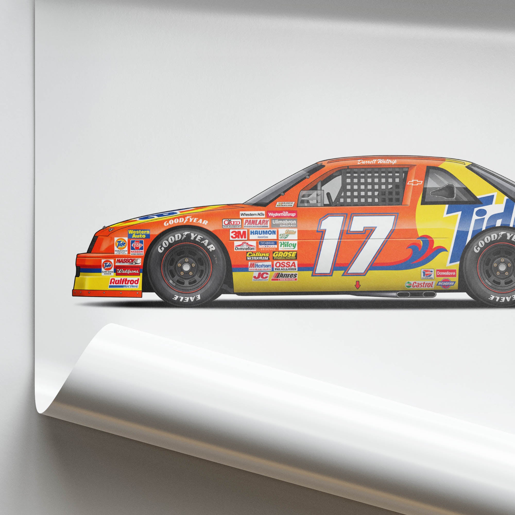 1990 Chevrolet Lumina Darrell Waltrip Tide – Car Print