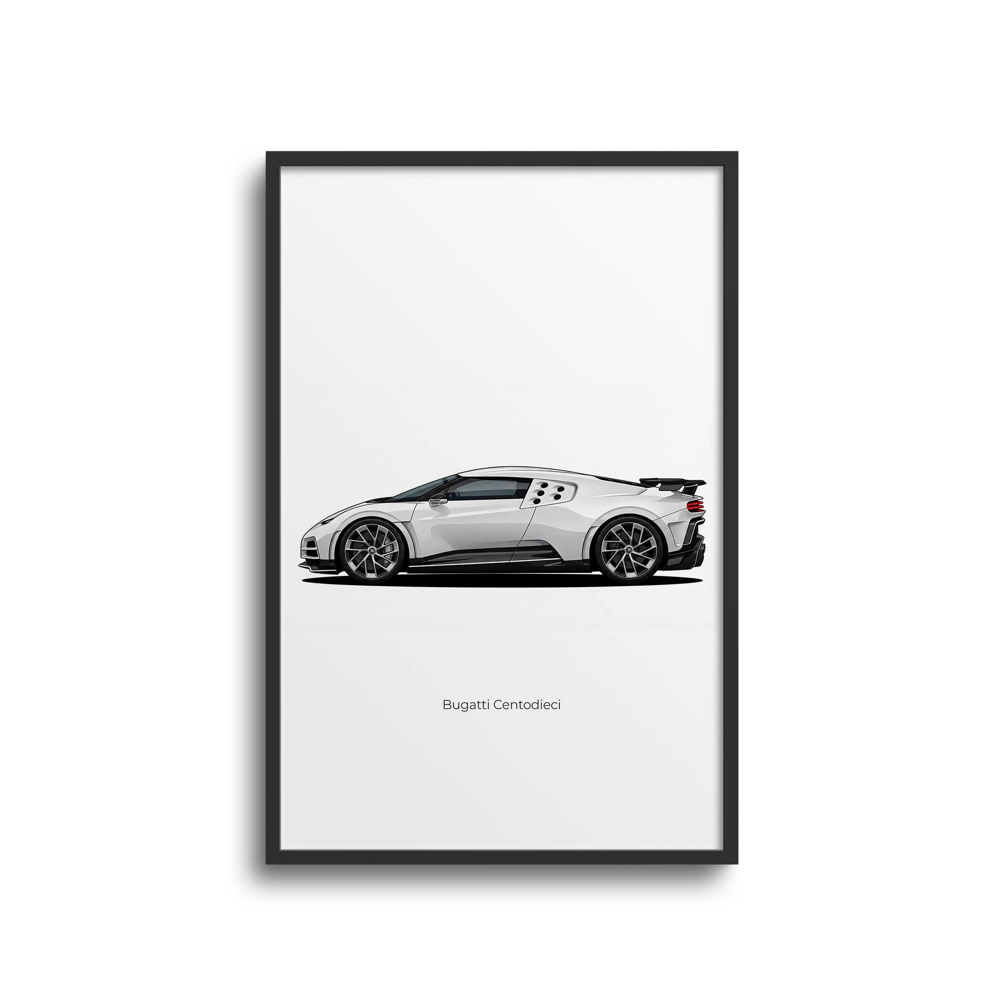 2022 Bugatti Centodieci – Car Print (Side)