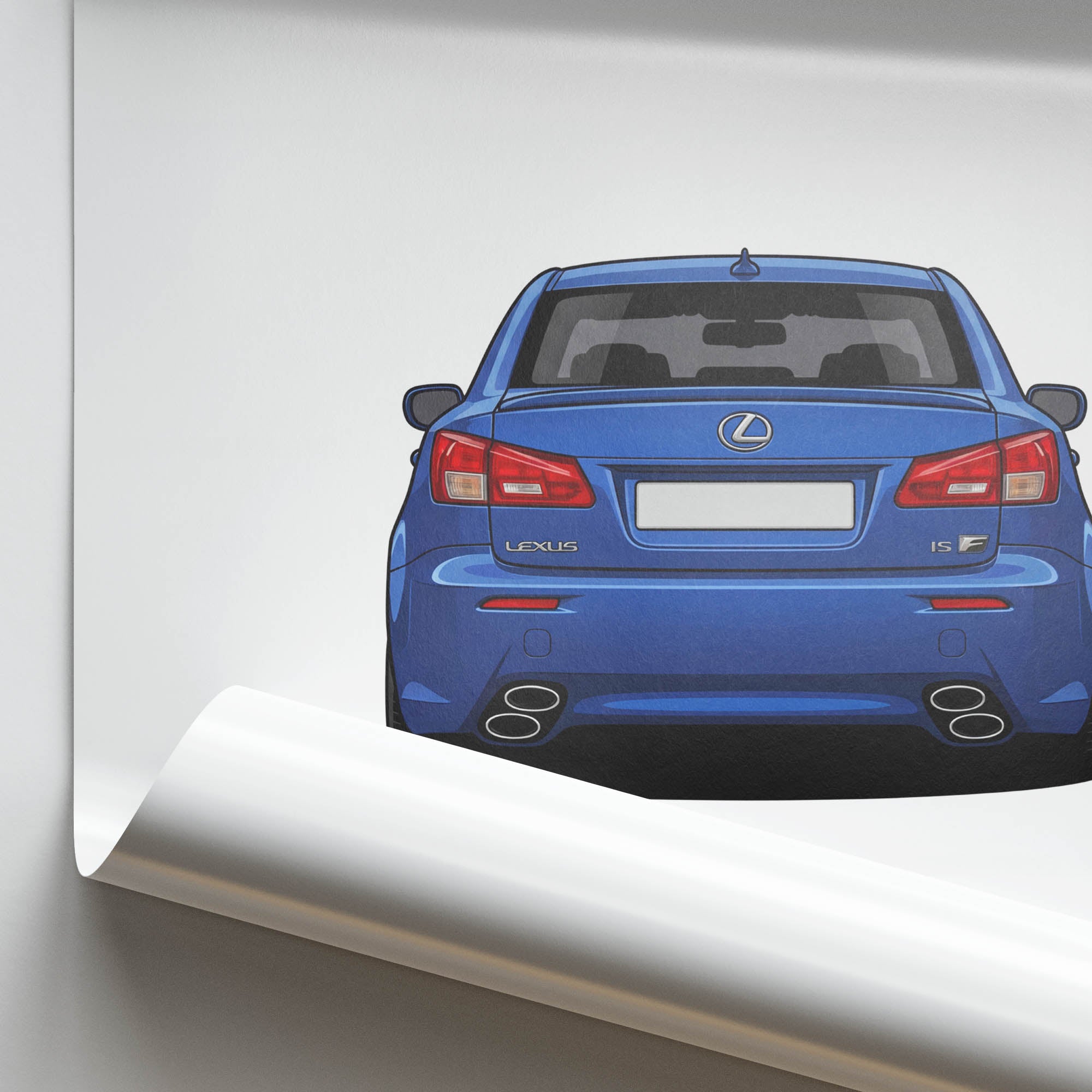 2010 Lexus Is F Ultrasonic – Car Print (Back)