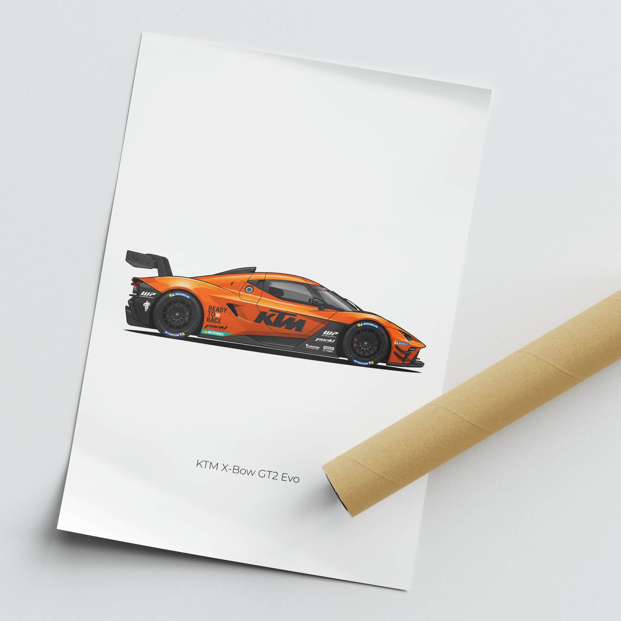 2025 KTM X Bow GT2 Evo Ready To Race – Car Print (Side)