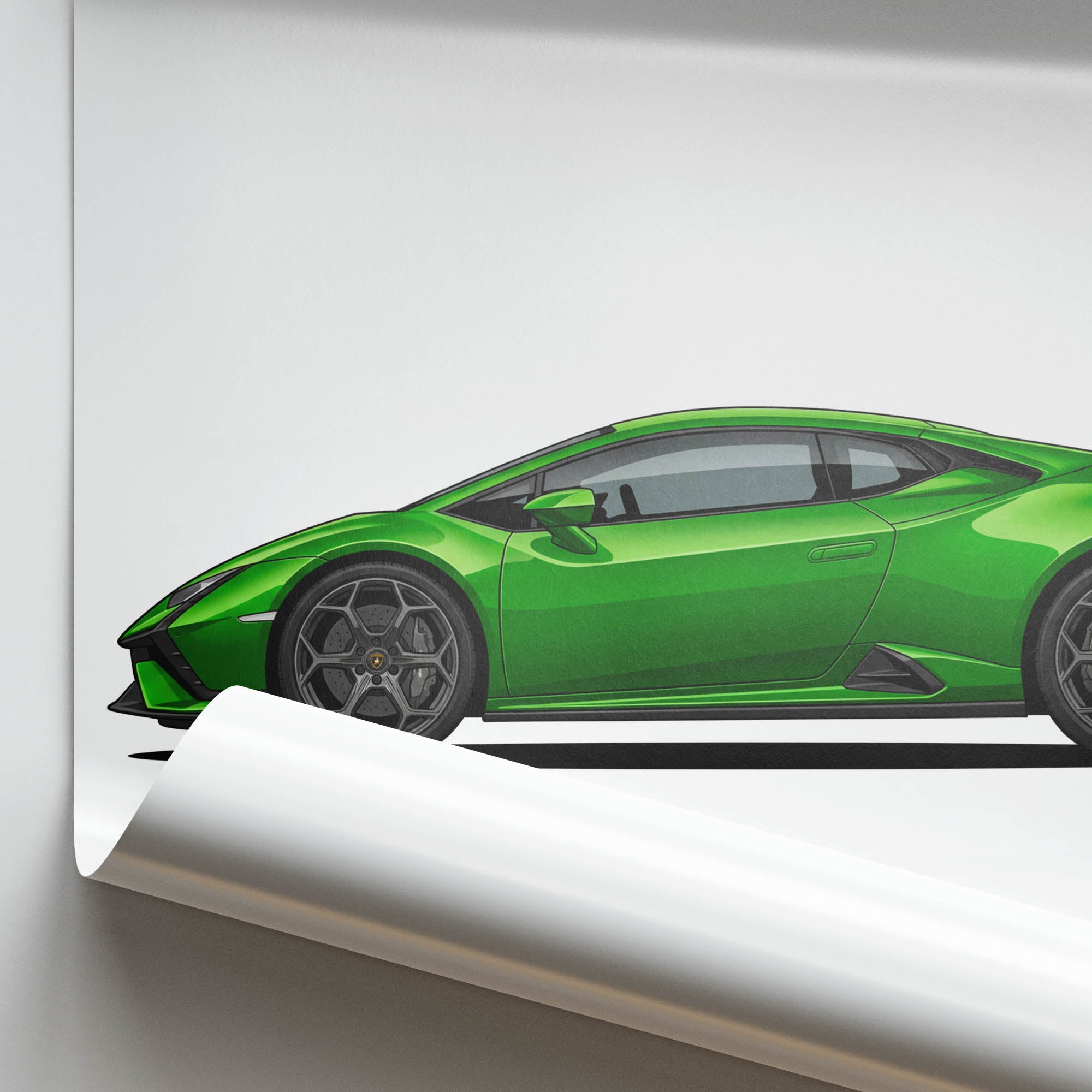 2022 Lamborghini Hurac N Tecnica – Car Print (Side)