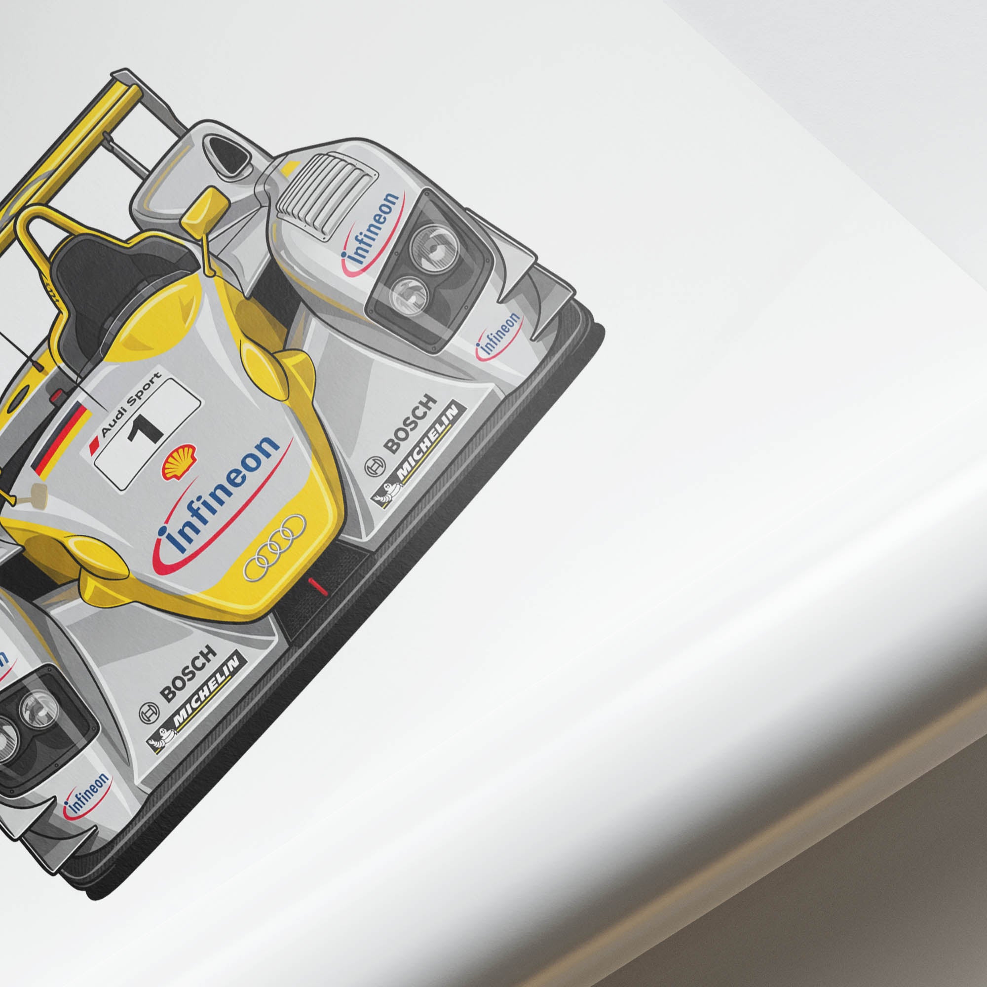 2001 Audi R8 Lmp Infineon – Car Print (Front)