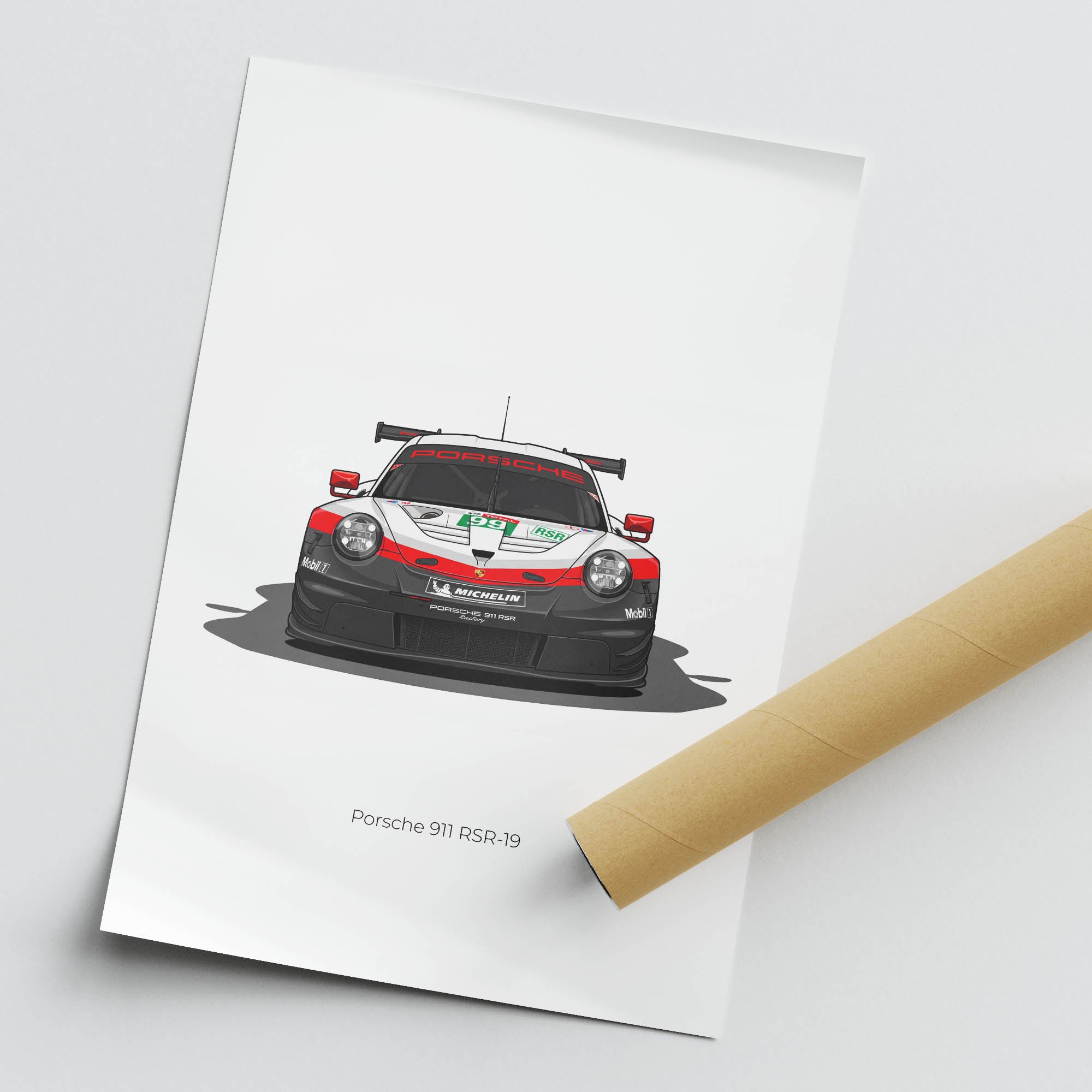 2019 Porsche 911 RSR 19 Porsche Factory – Car Print