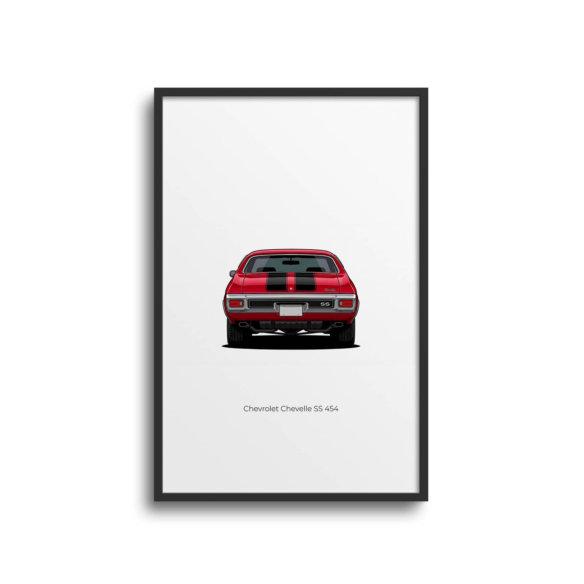 1970 Chevrolet Chevelle SS 454 Cranberry – Car Print