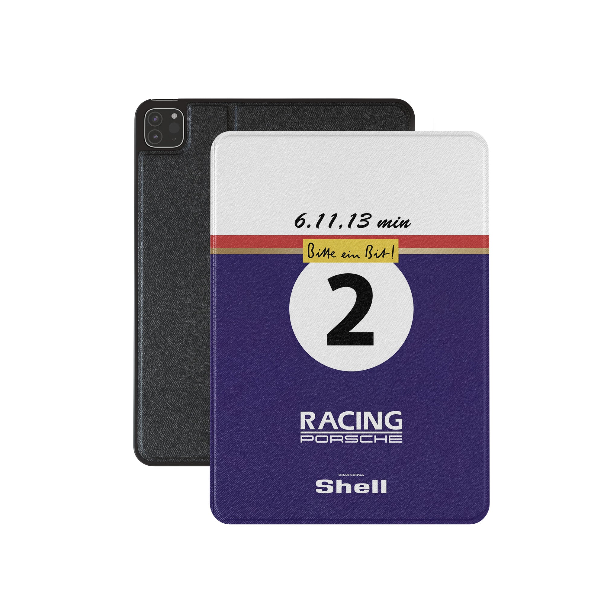 Porsche 956K iPad Case - Stefan Bellof Motorsport Tablet Cover With Classic Race Livery