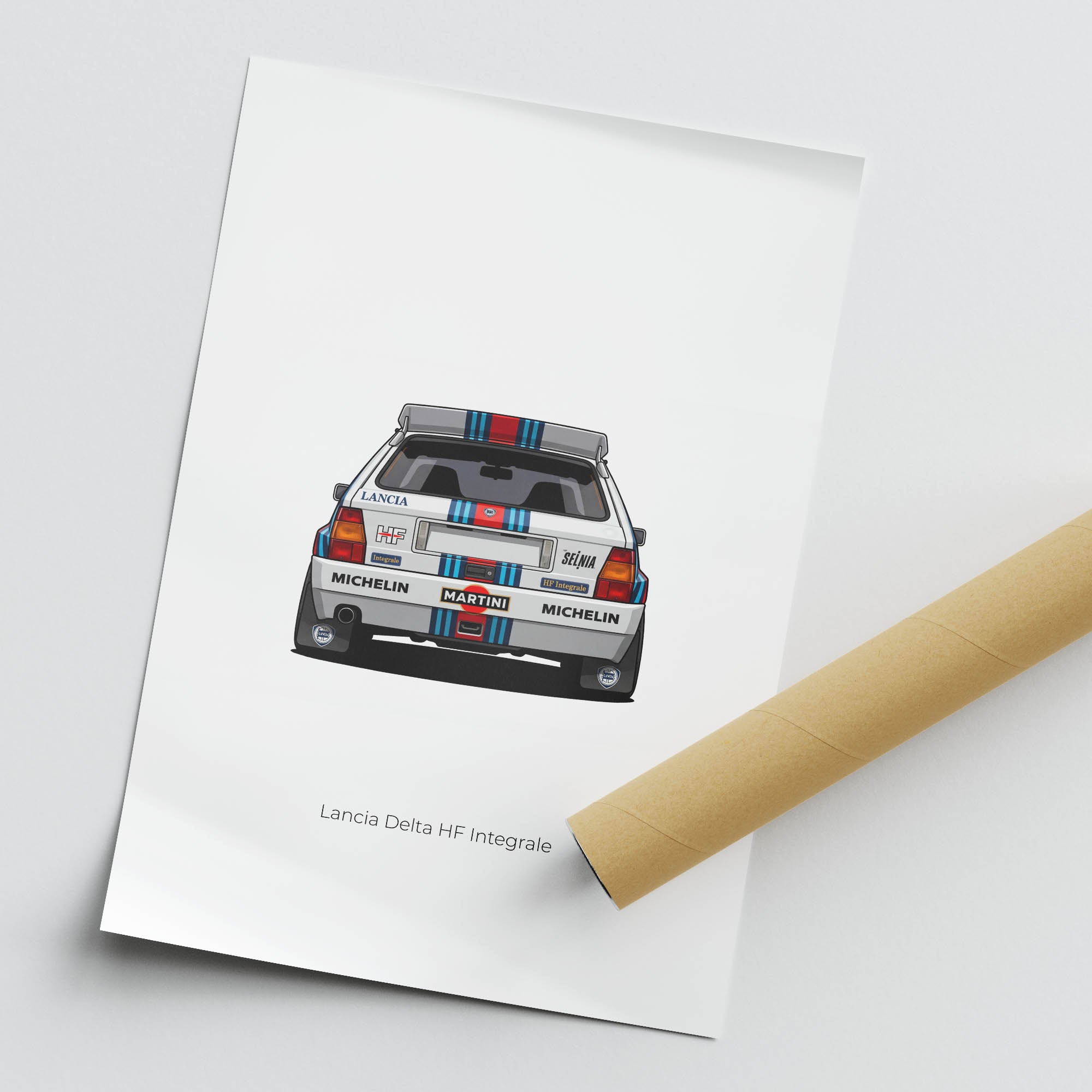 Lancia Delta Integrale Poster – 1992 Martini Racing Safari Rally Print