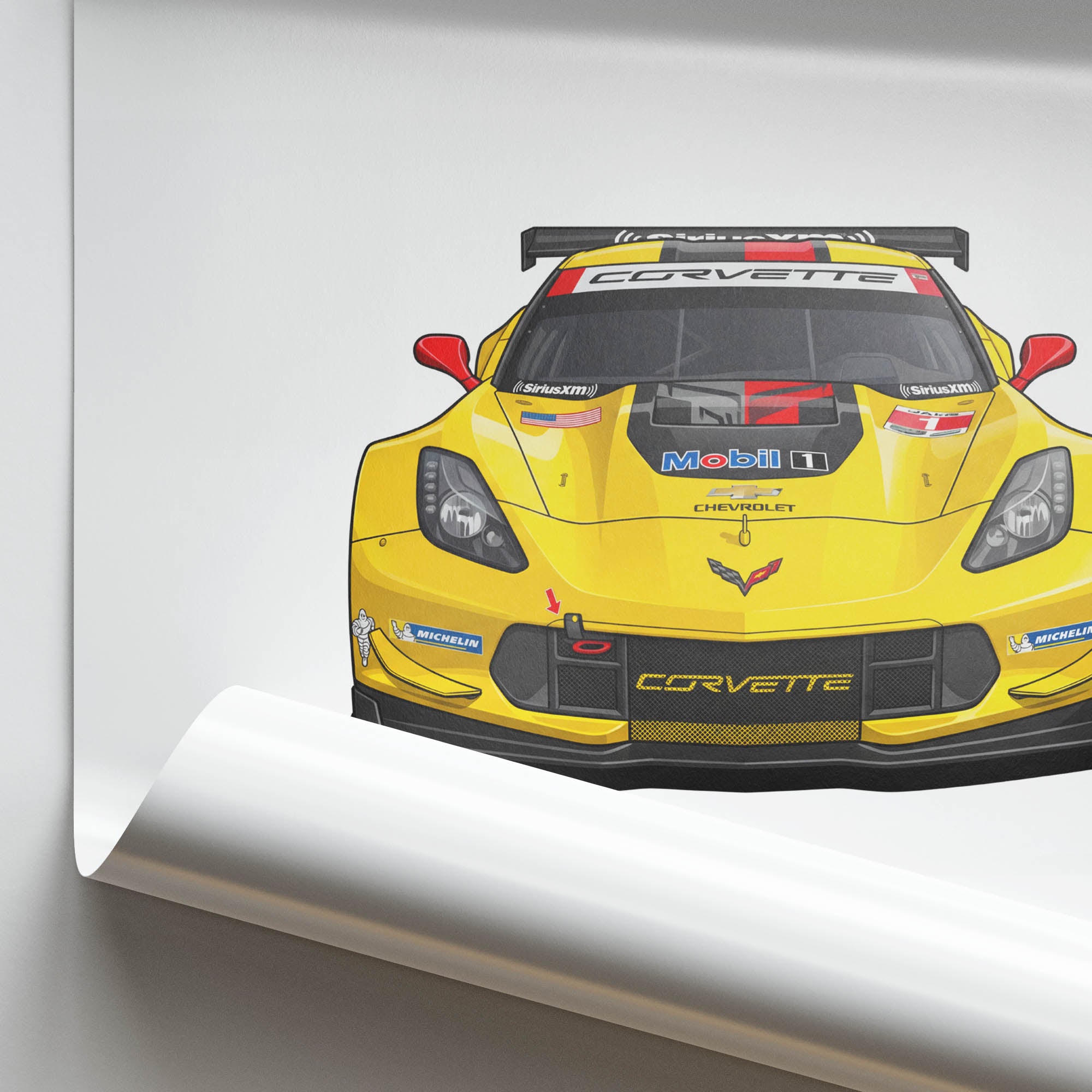 2015 Chevrolet Corvette C7 R Velocity – Car Print