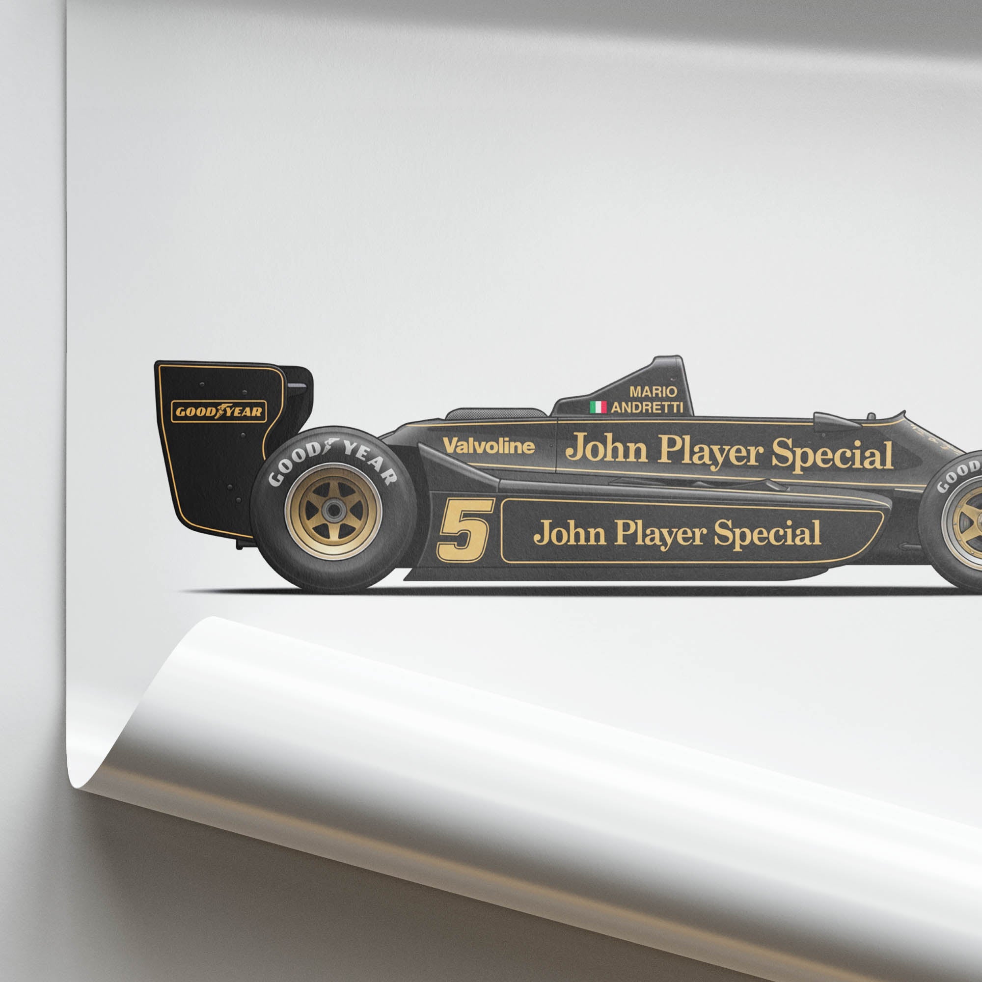1978 Lotus 79 Mario Andretti John Player – Car Print