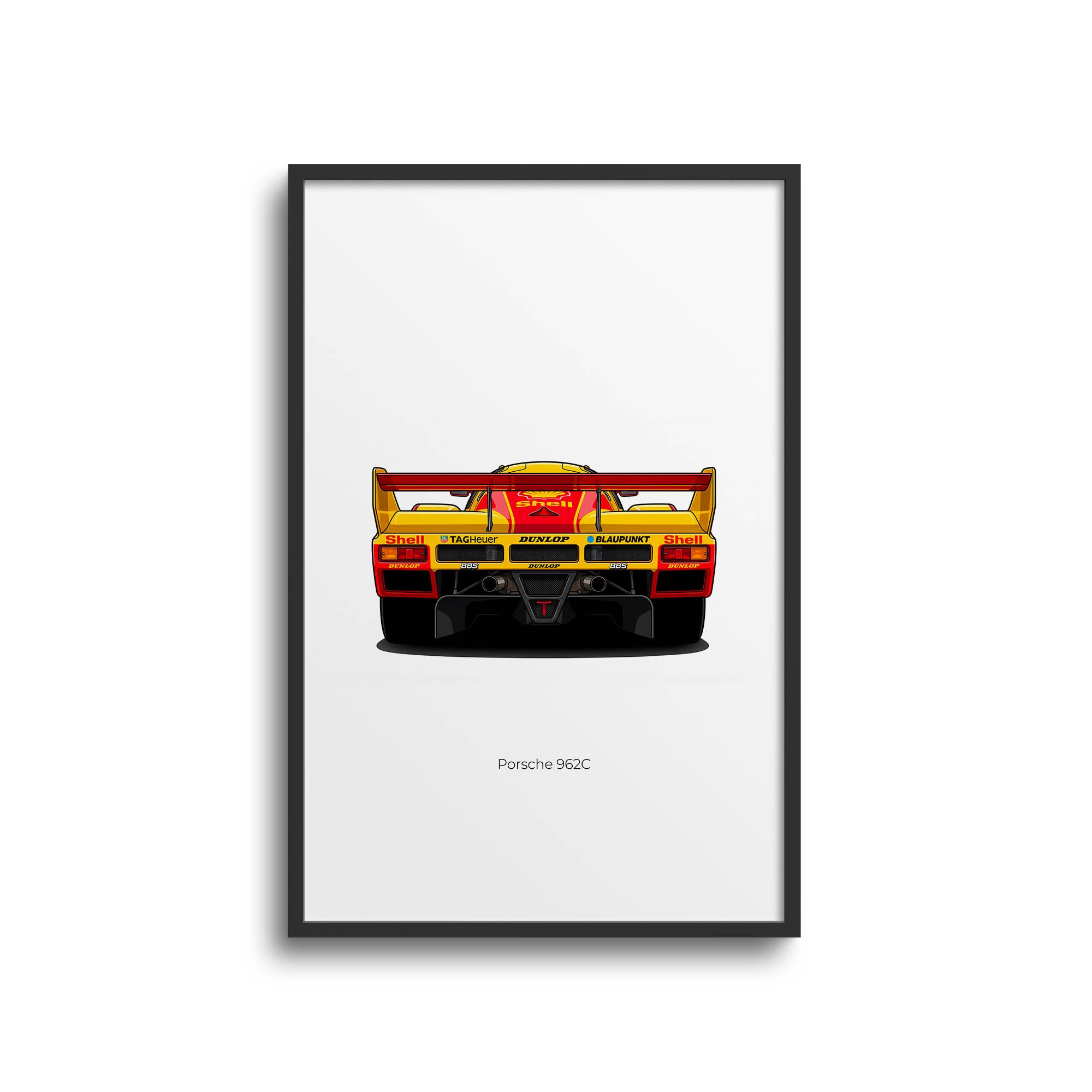 1987 Porsche 962C Shell Dunlop – Car Print