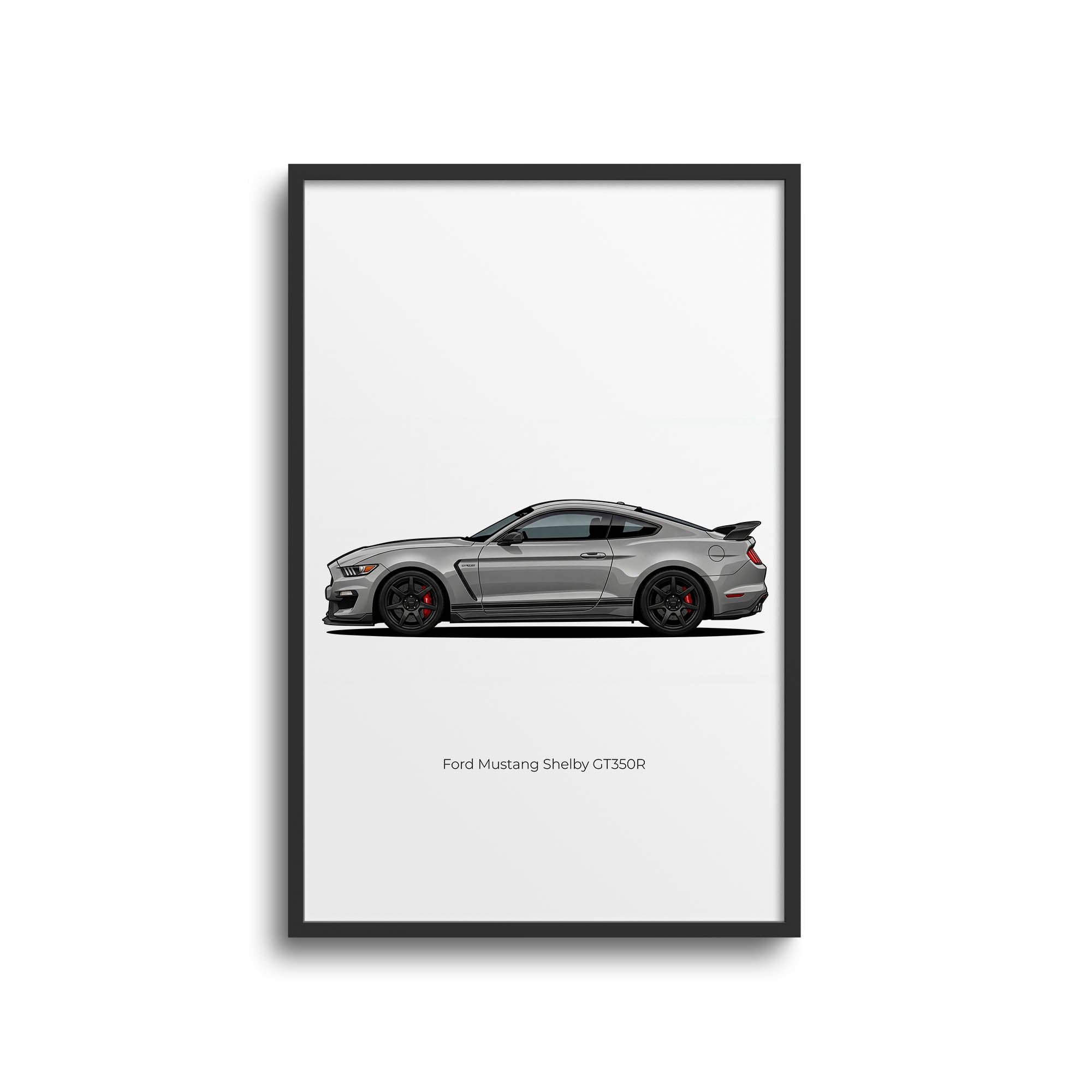 2016 Ford Mustang Shelby GT350R Avalanche – Car Print (Side)