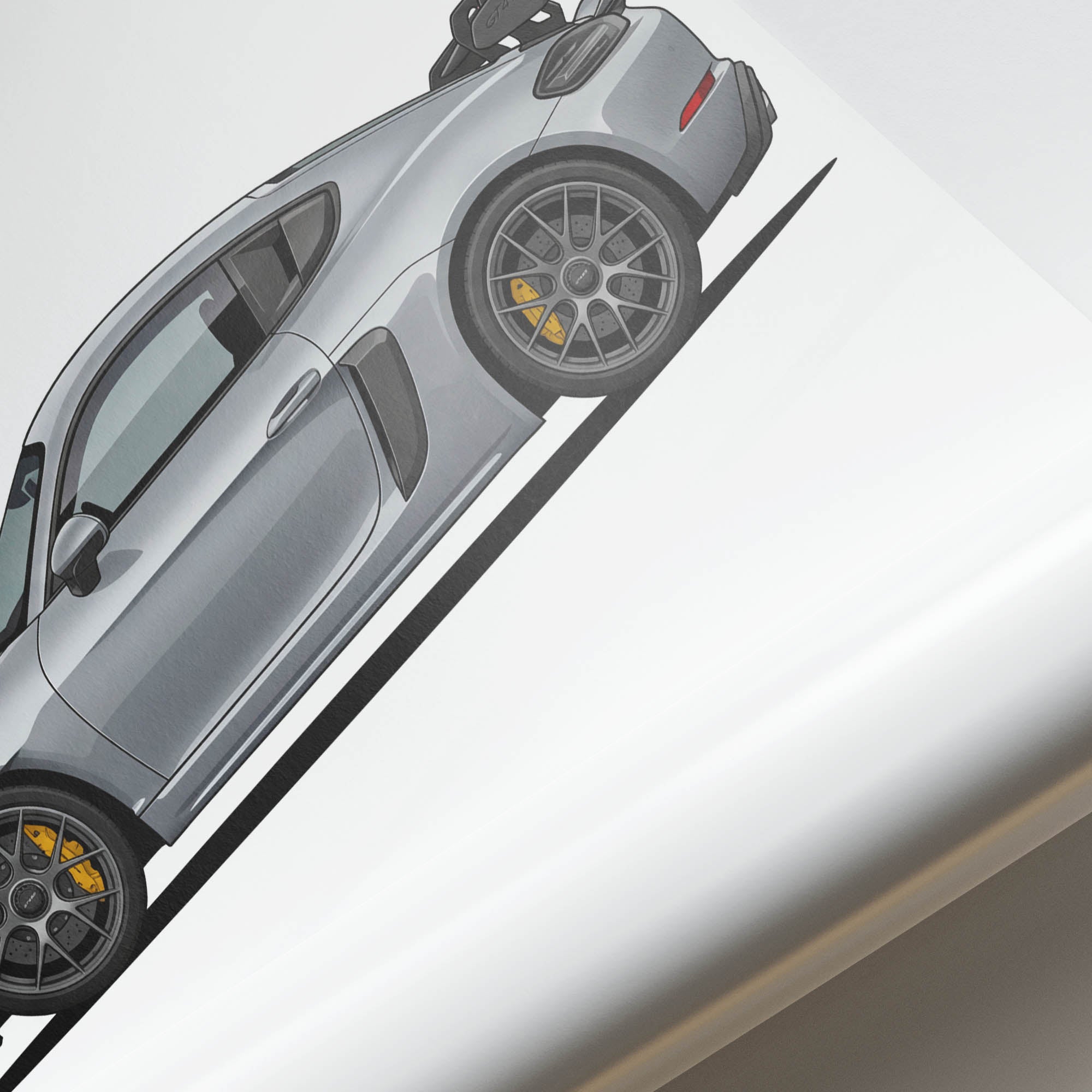 2022 Porsche 718 Cayman GT4 RS Arctic – Car Print