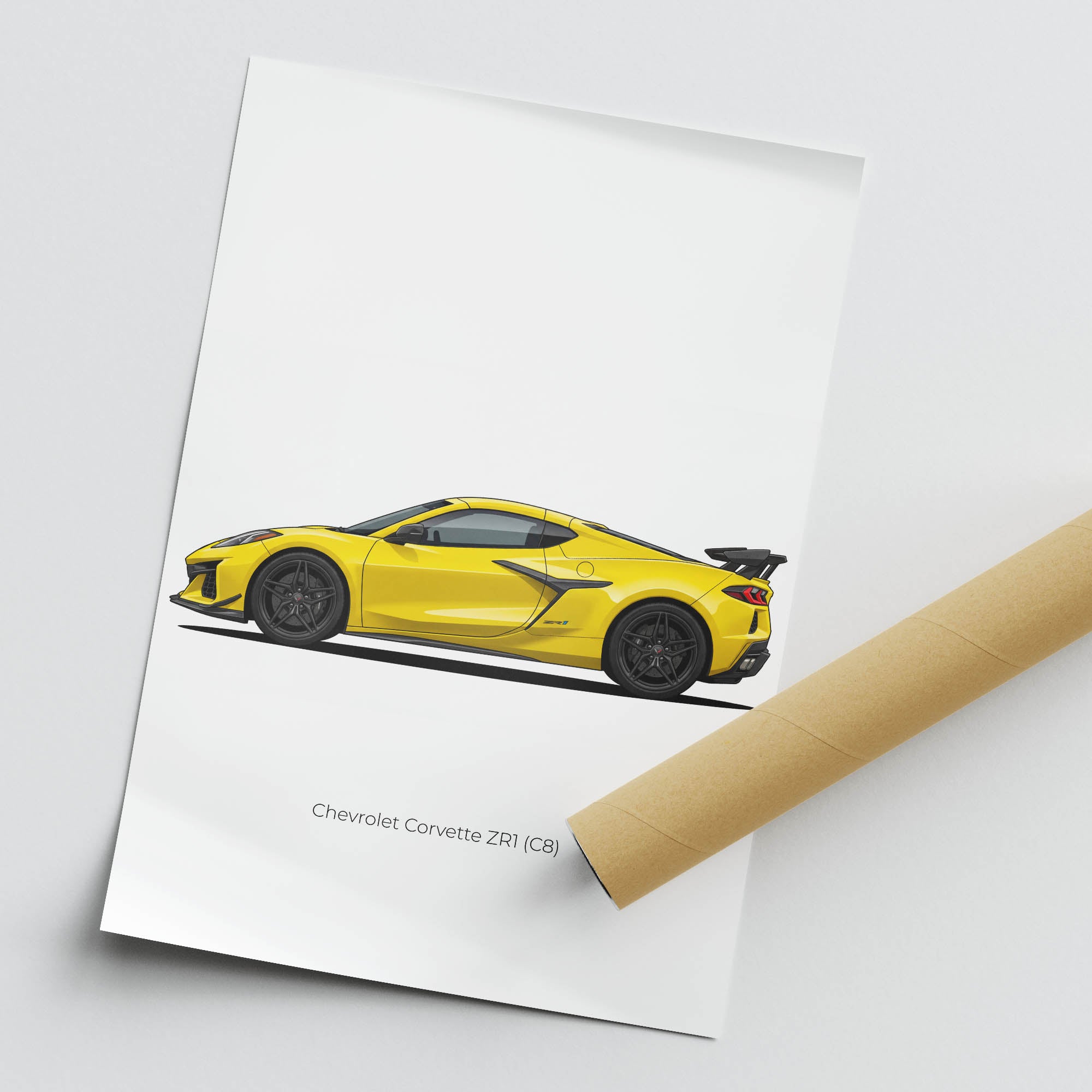 2025 Chevrolet Corvette ZR1 C8 – Car Print (Side)