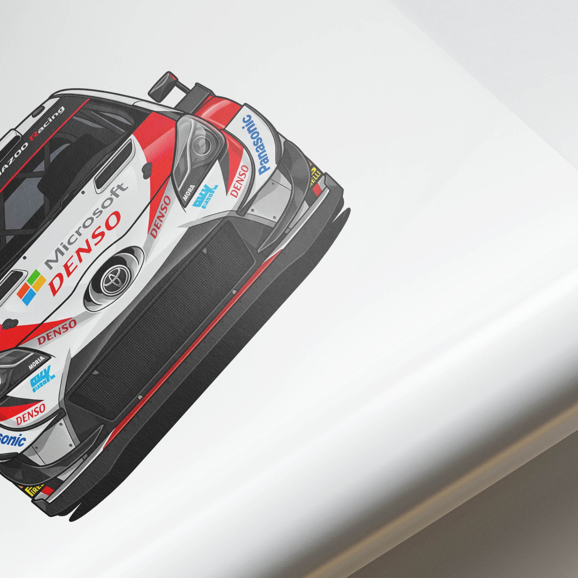 Toyota Yaris Poster – 2018 Gazoo Racing WRC Car Racing Art Print