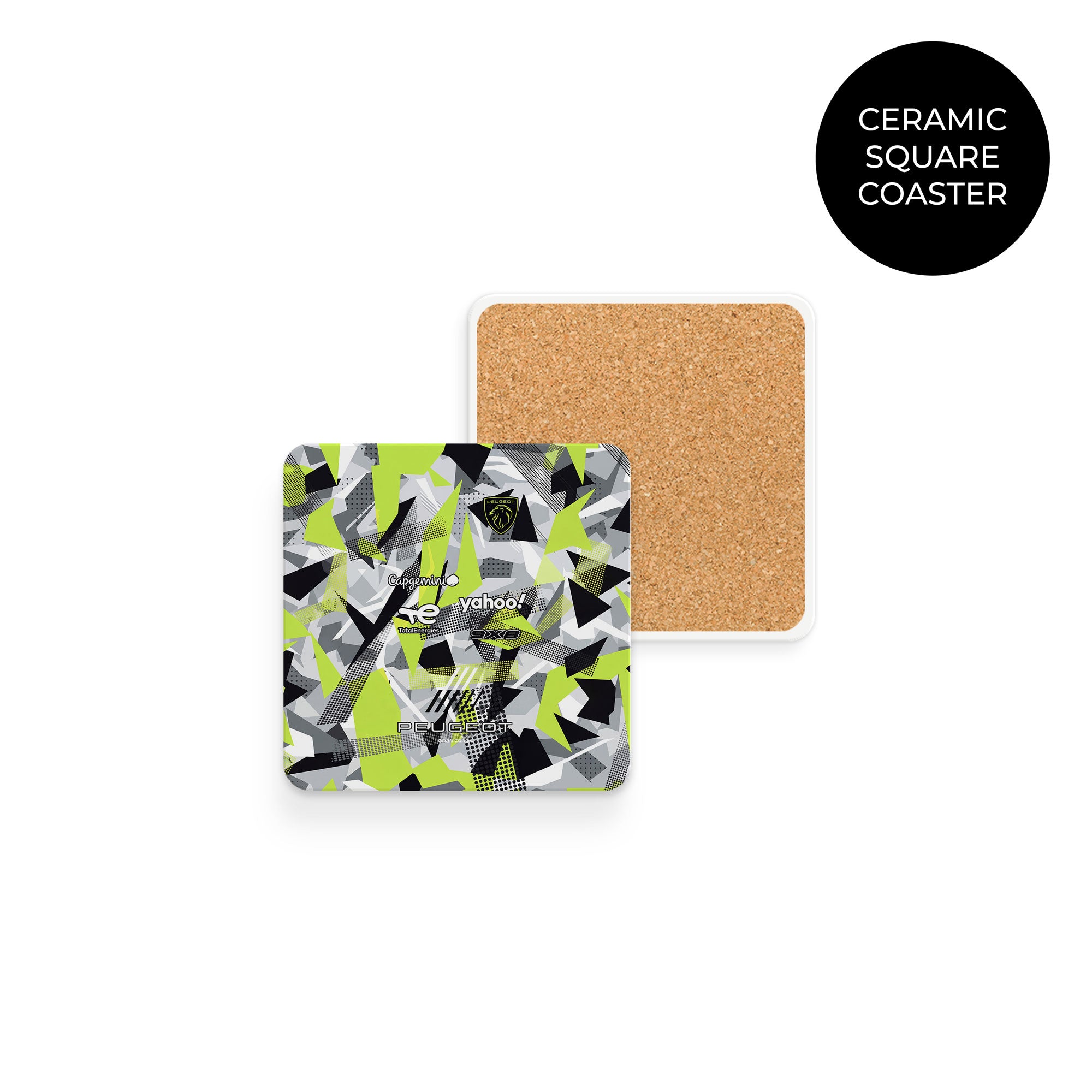 Peugeot 9X8 Coaster – Stylish Hypercar Table Accessory for Race Fans