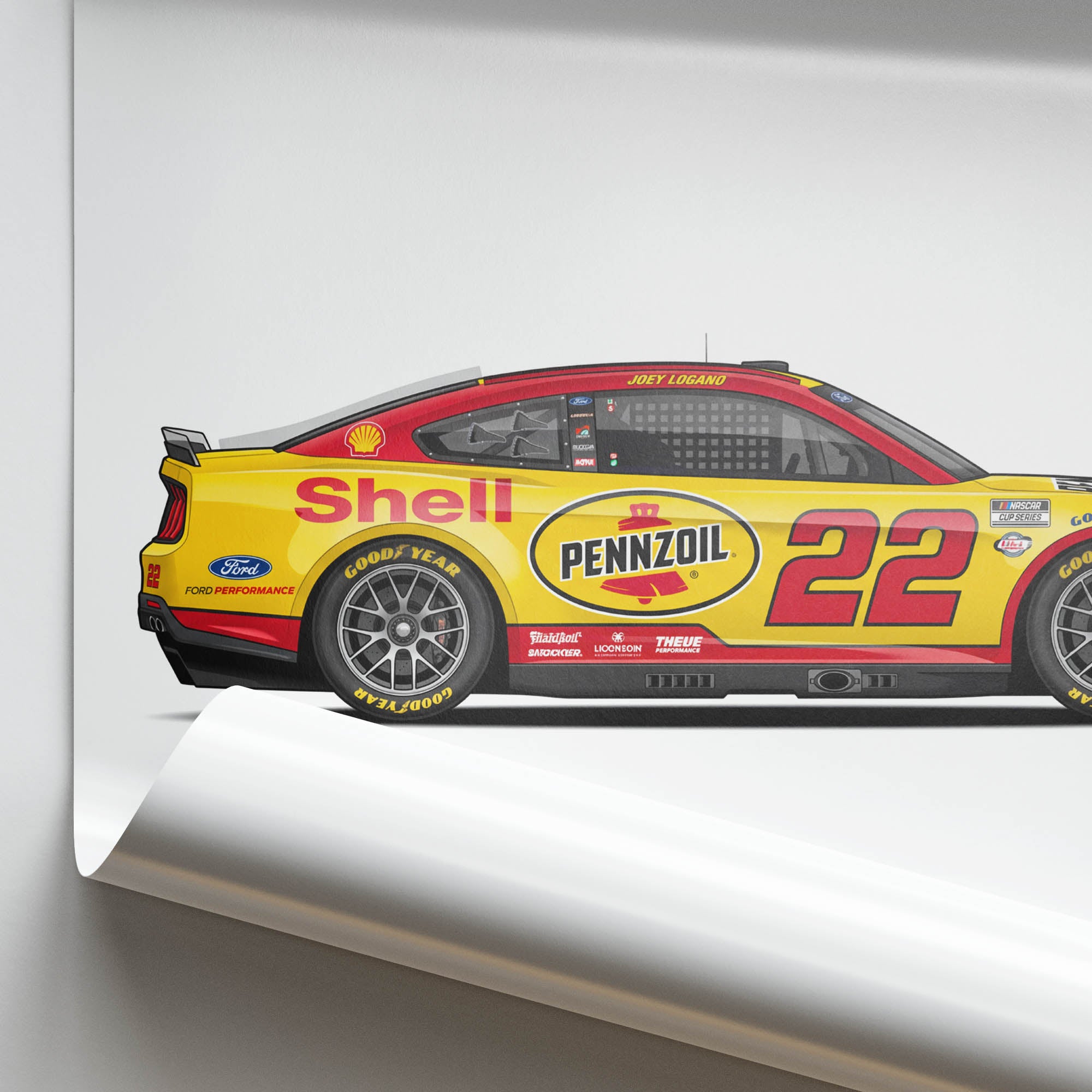 2025 Ford Mustang – Car Print