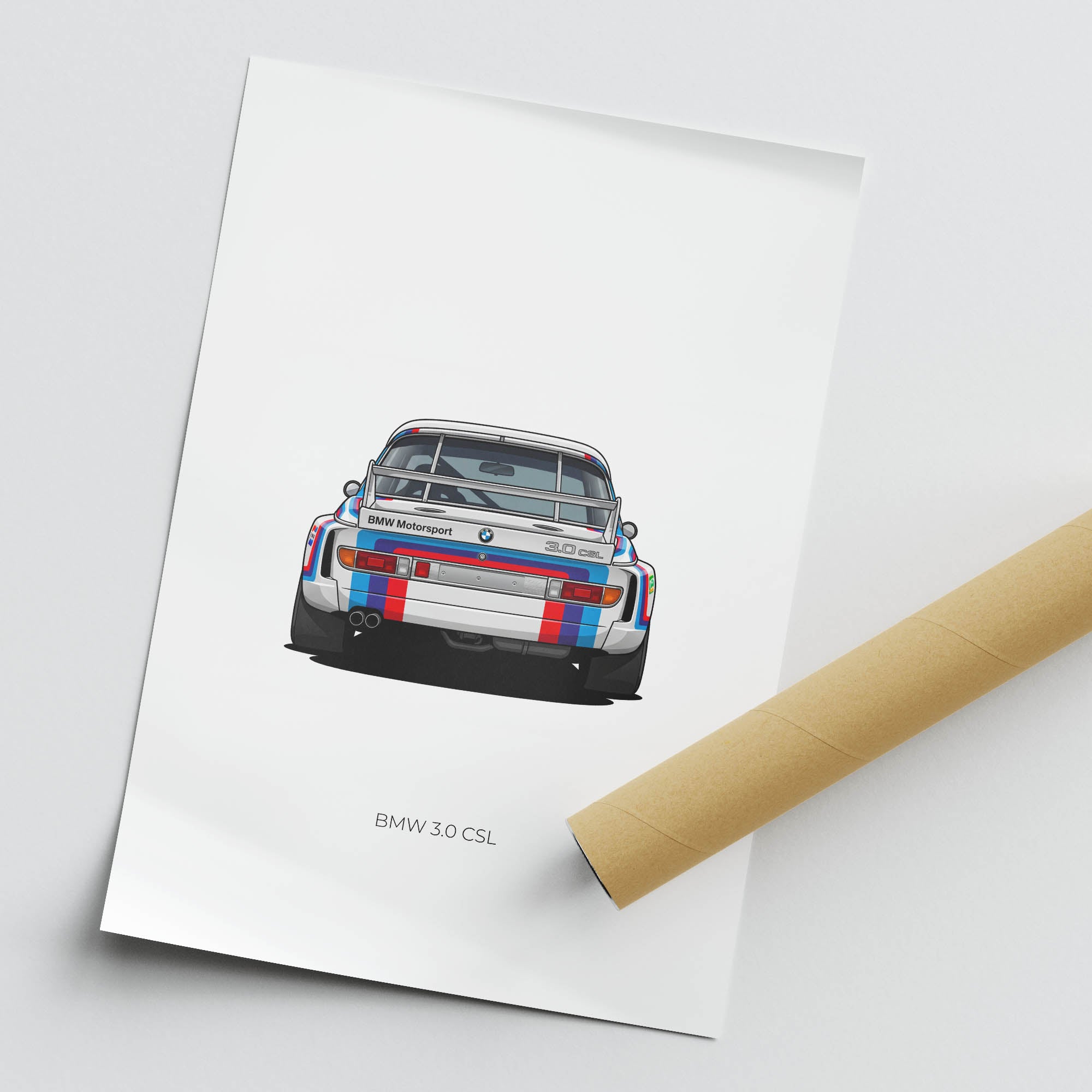 1975 BMW 3 0 CSL BMW Motorsport – Car Print