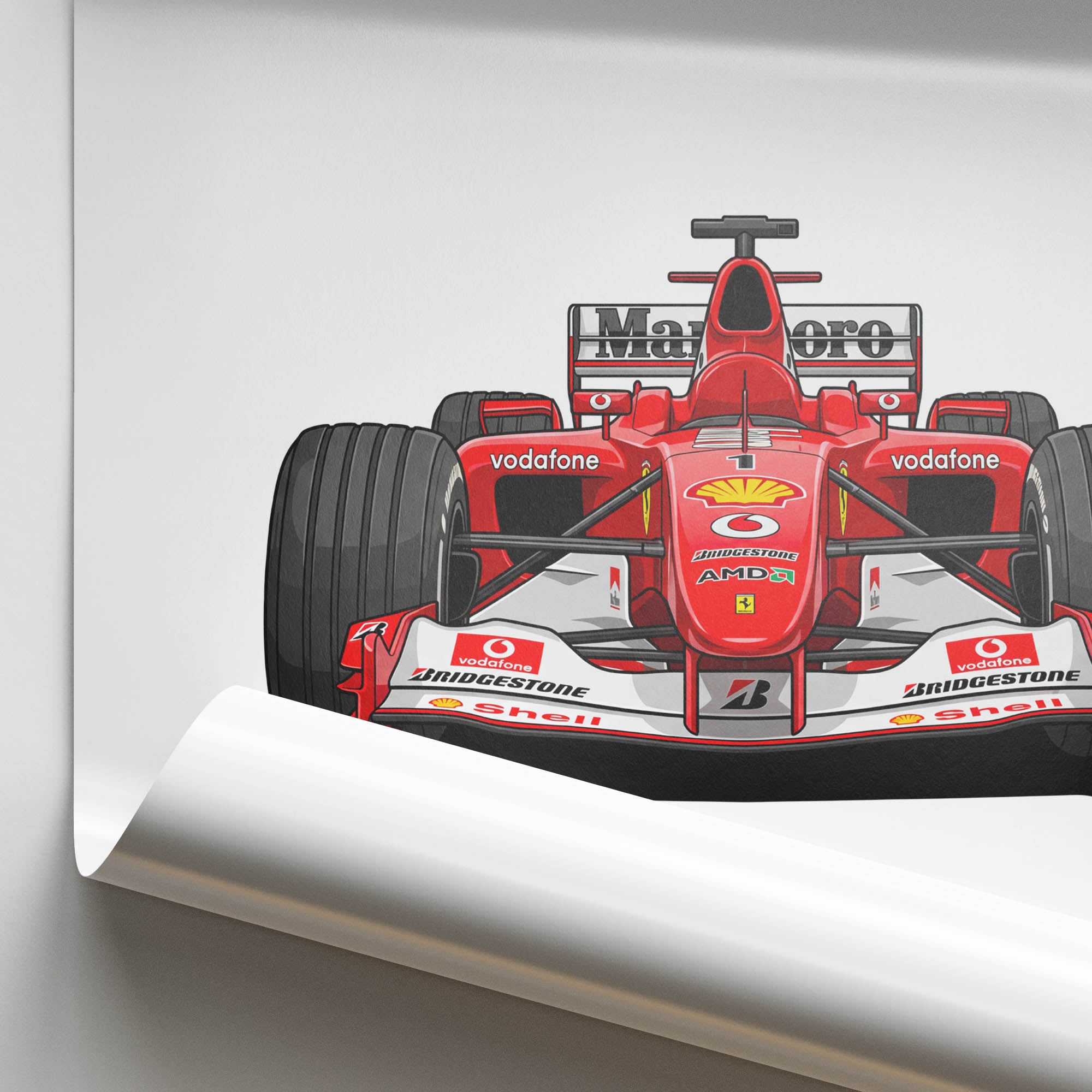 2002 Ferrari F2002 Michael Schumacher – Car Print
