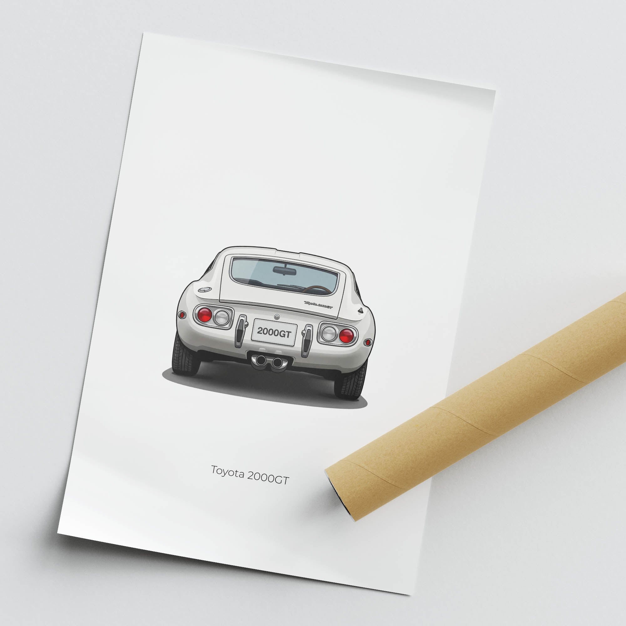 1967 Toyota 2000GT Pegasus – Car Print (Back)