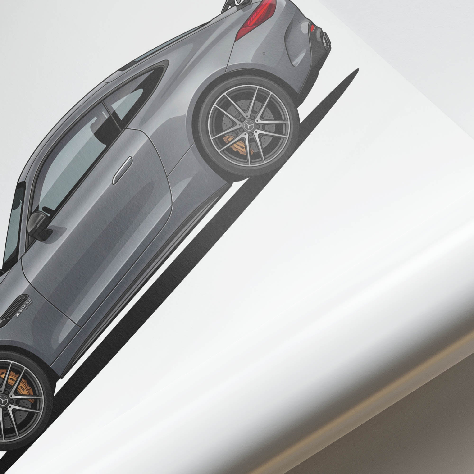 2024 Mercedes AMG GT 63 Coupe C192 Alpine – Car Print