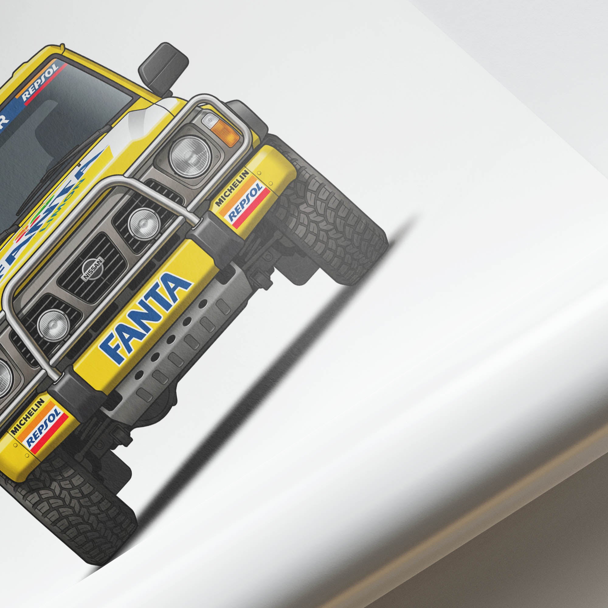 1991 Nissan Patrol Fanta Limon – Car Print