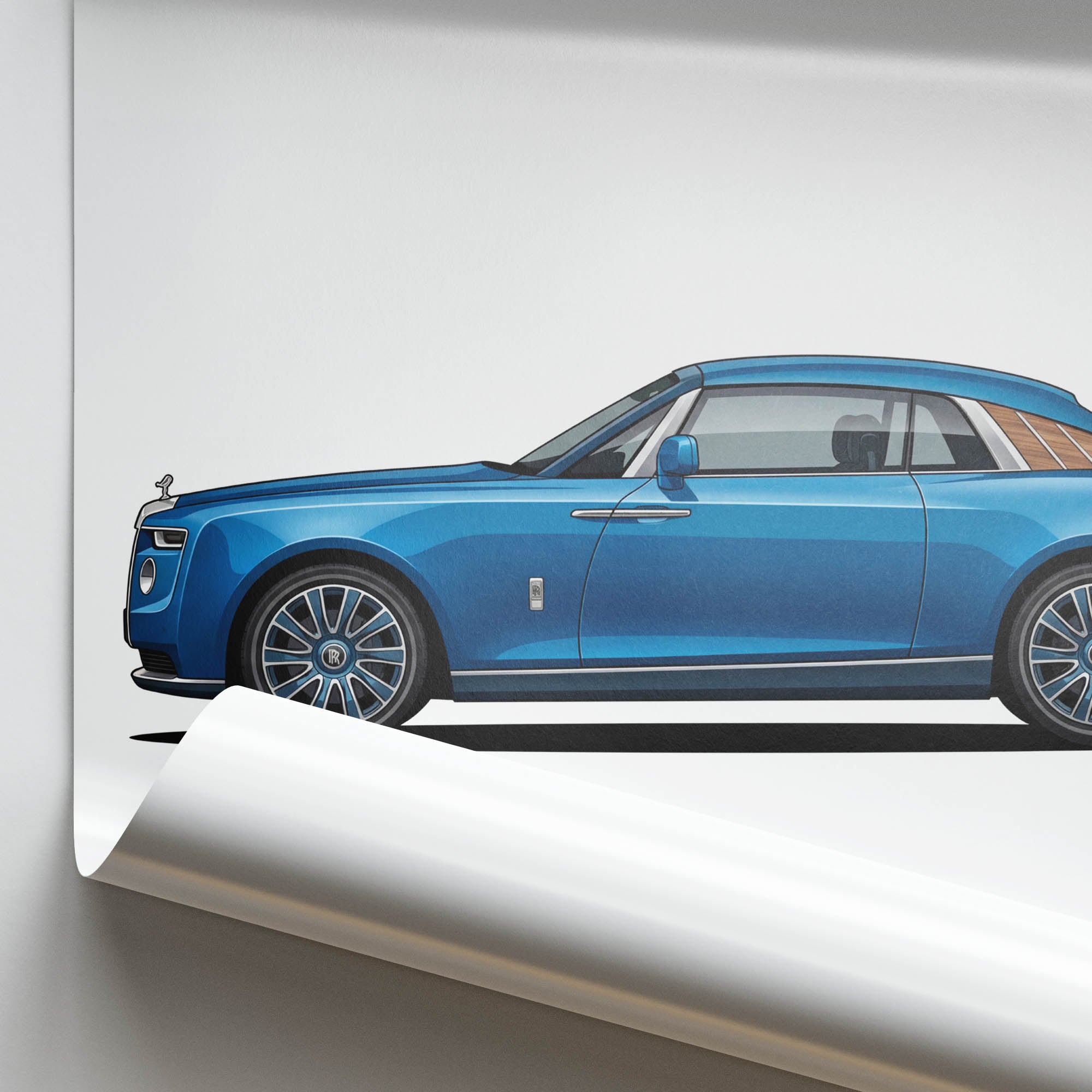 2021 Rolls Royce Boat Tail – Car Print (Side)