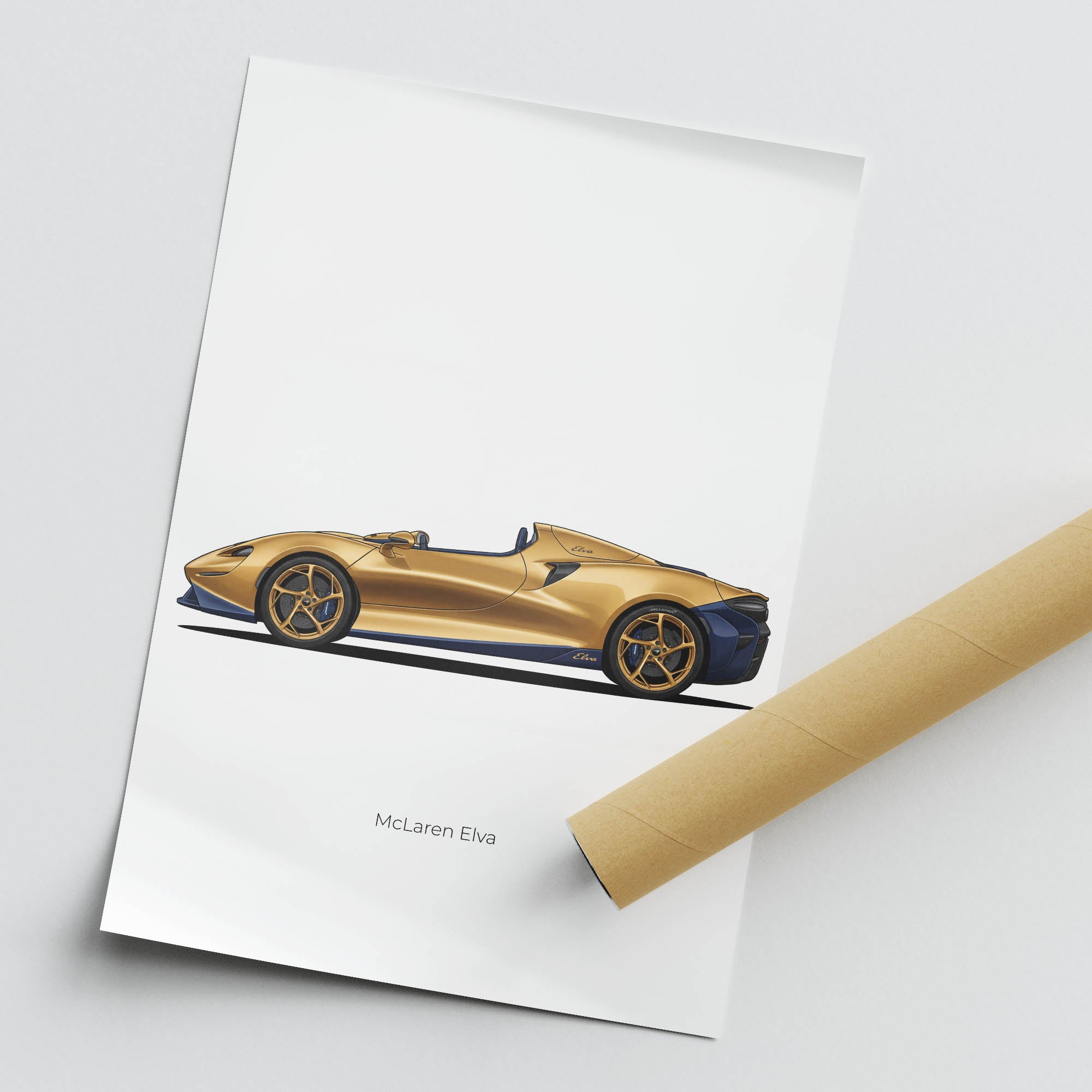 2021 McLaren Elva Satin – Car Print (Side)