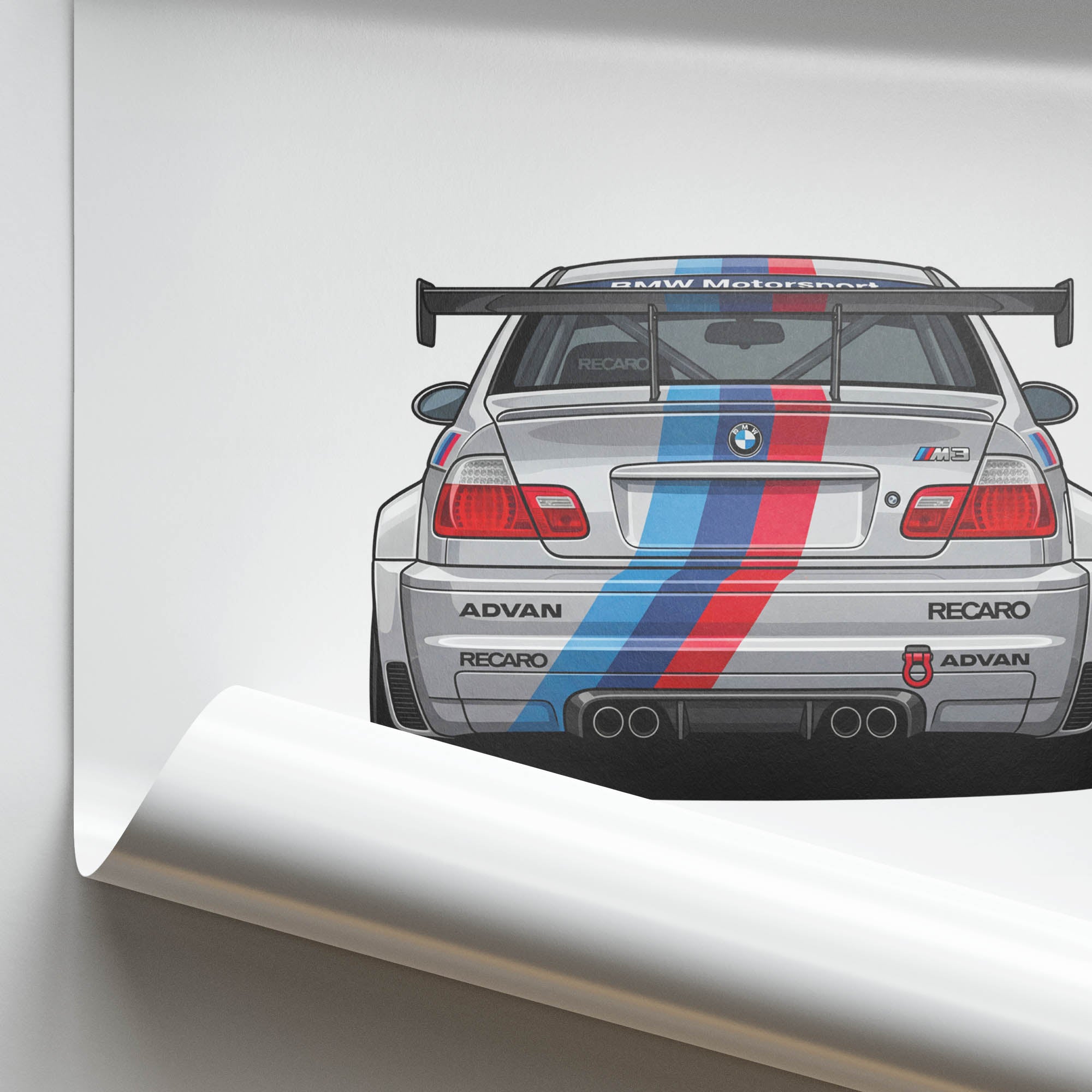 2001 BMW M3 GTR E46 BMW Motorsport – Car Print
