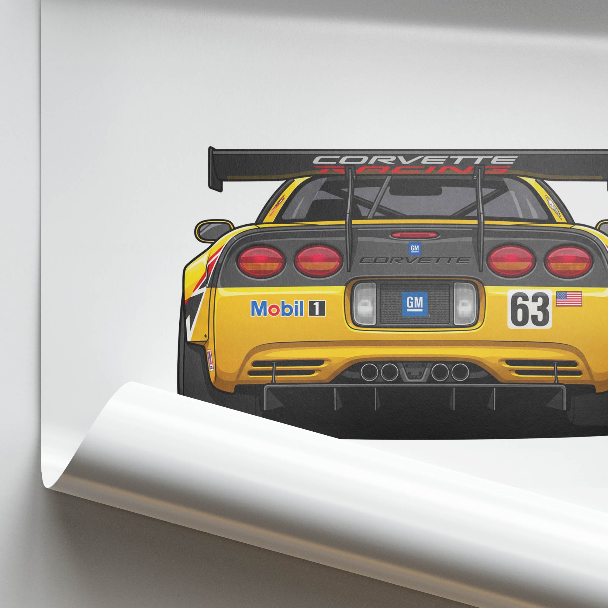 2001 Chevrolet Corvette C5 R Corvette – Car Print