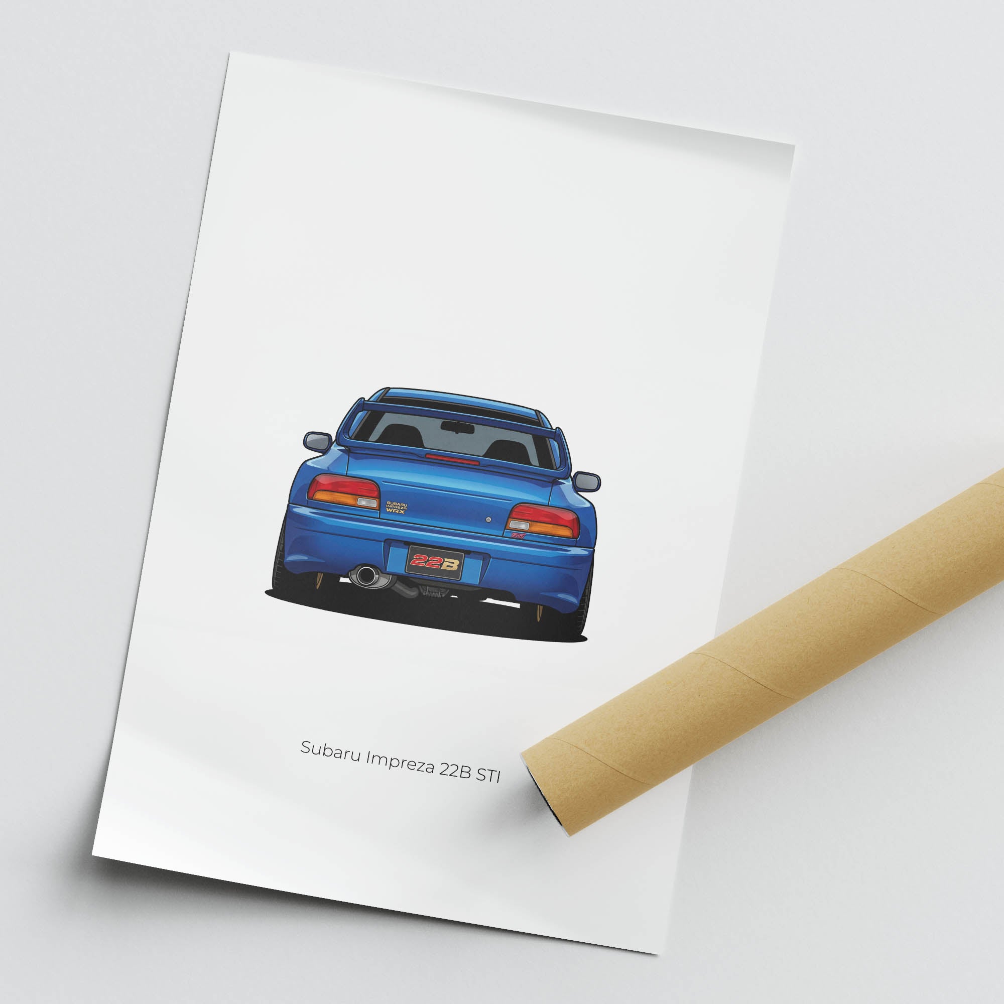 1998 Subaru Impreza 22B STI Sonic – Car Print