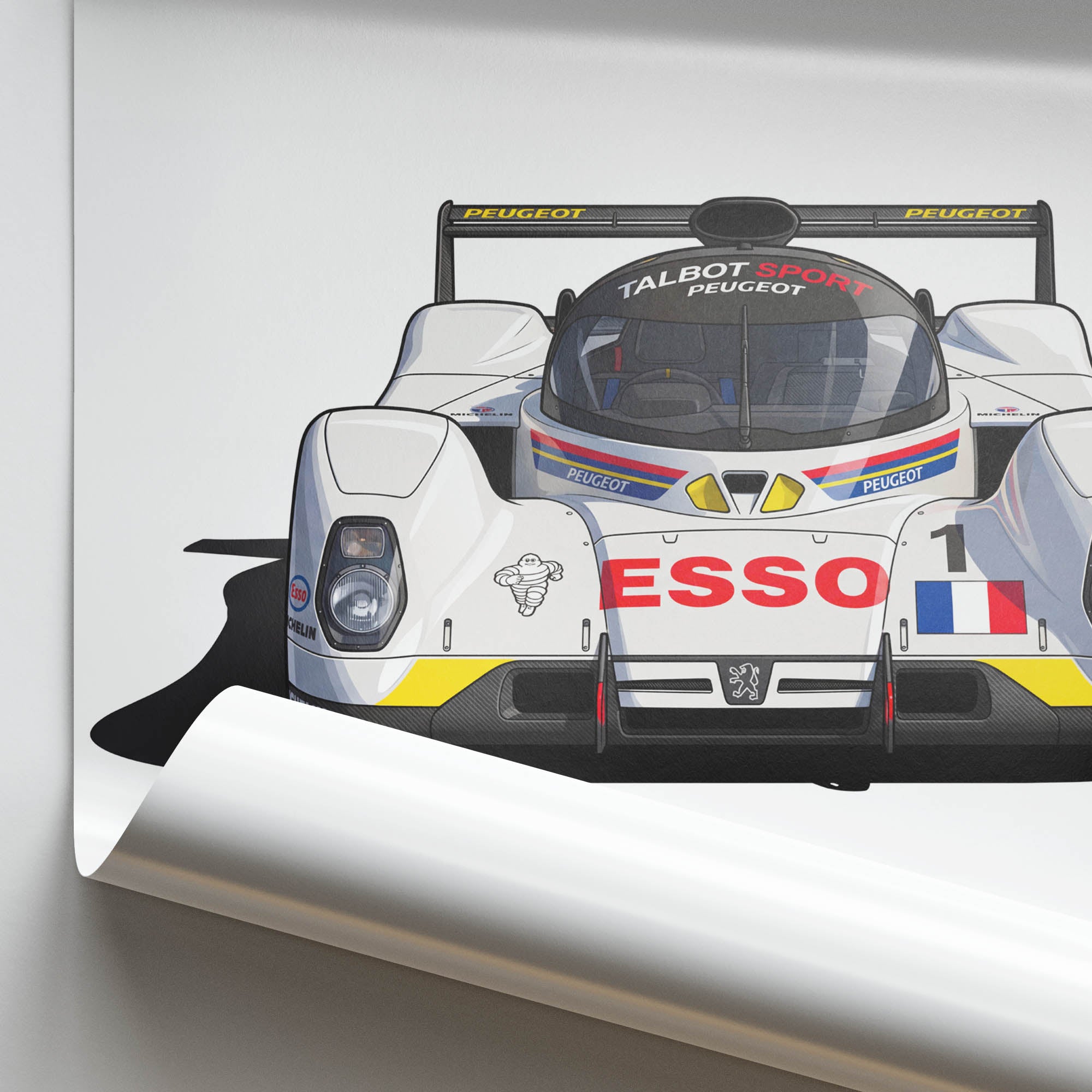 1992 Peugeot 905 Evo 1B Peugeot Talbot Sport – Car Print