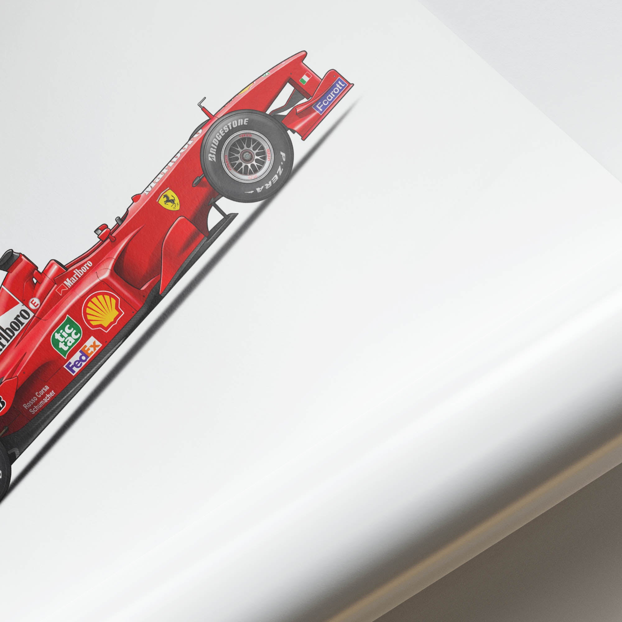 2000 Ferrari 2000 Michael Schumacher – Car Print (Side)