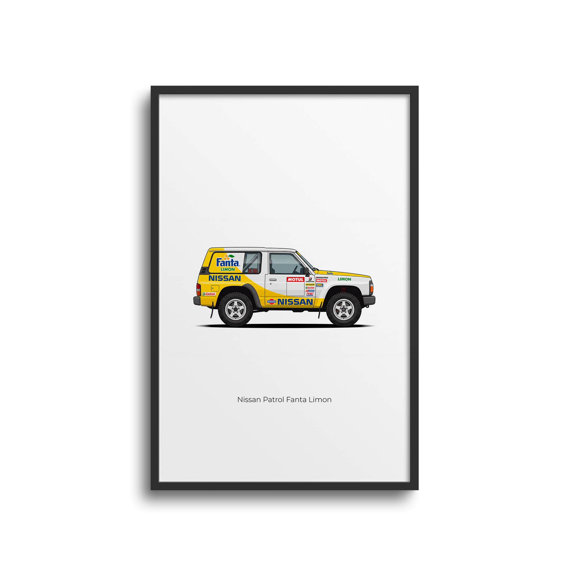 1991 Nissan Patrol Fanta Limon – Car Print