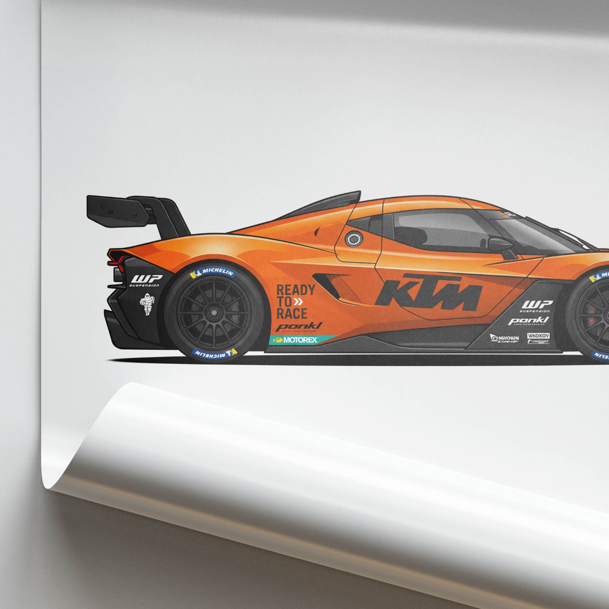2025 KTM X Bow GT2 Evo Ready To Race – Car Print (Side)