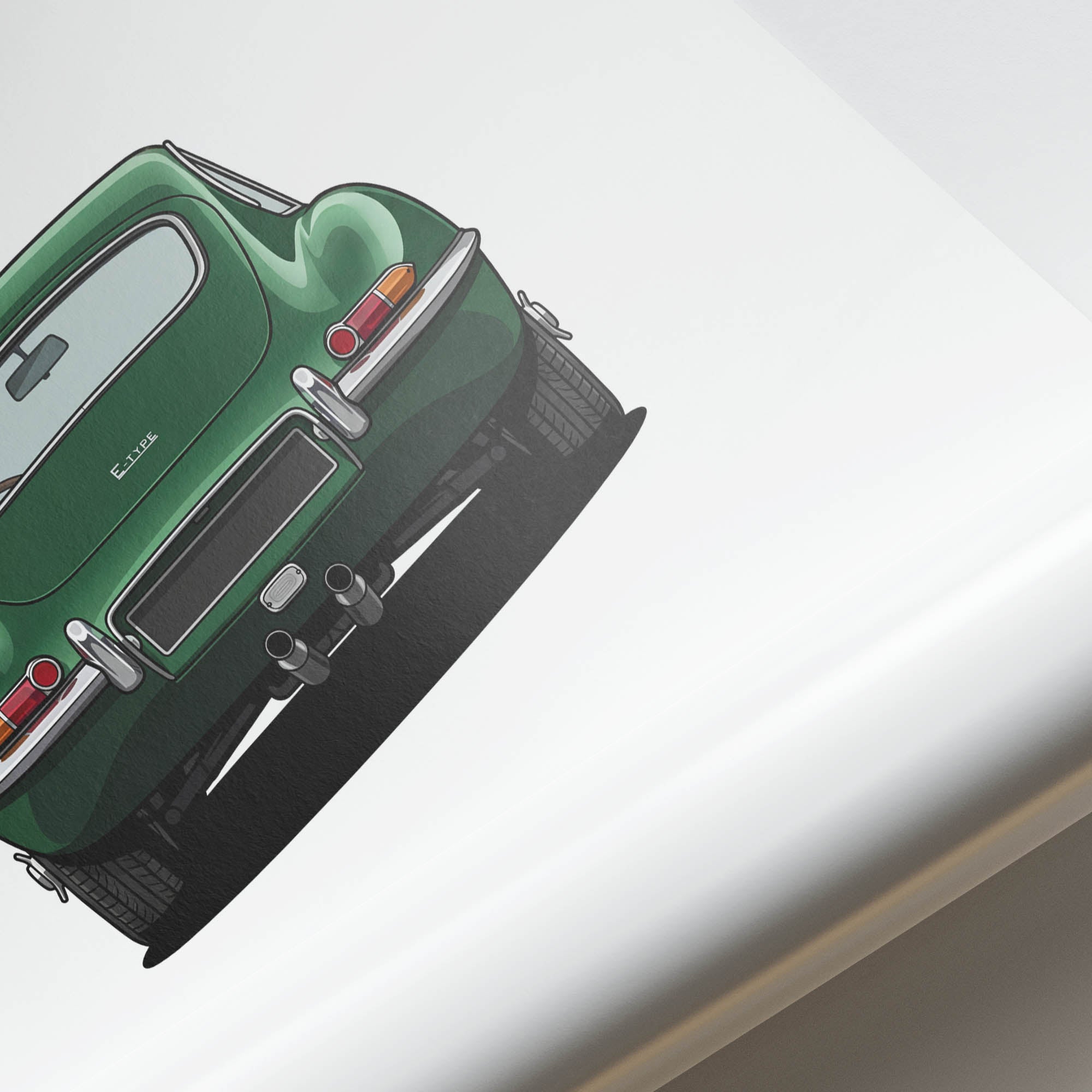 1961 Jaguar E Type Series 1 Coupe British – Car Print